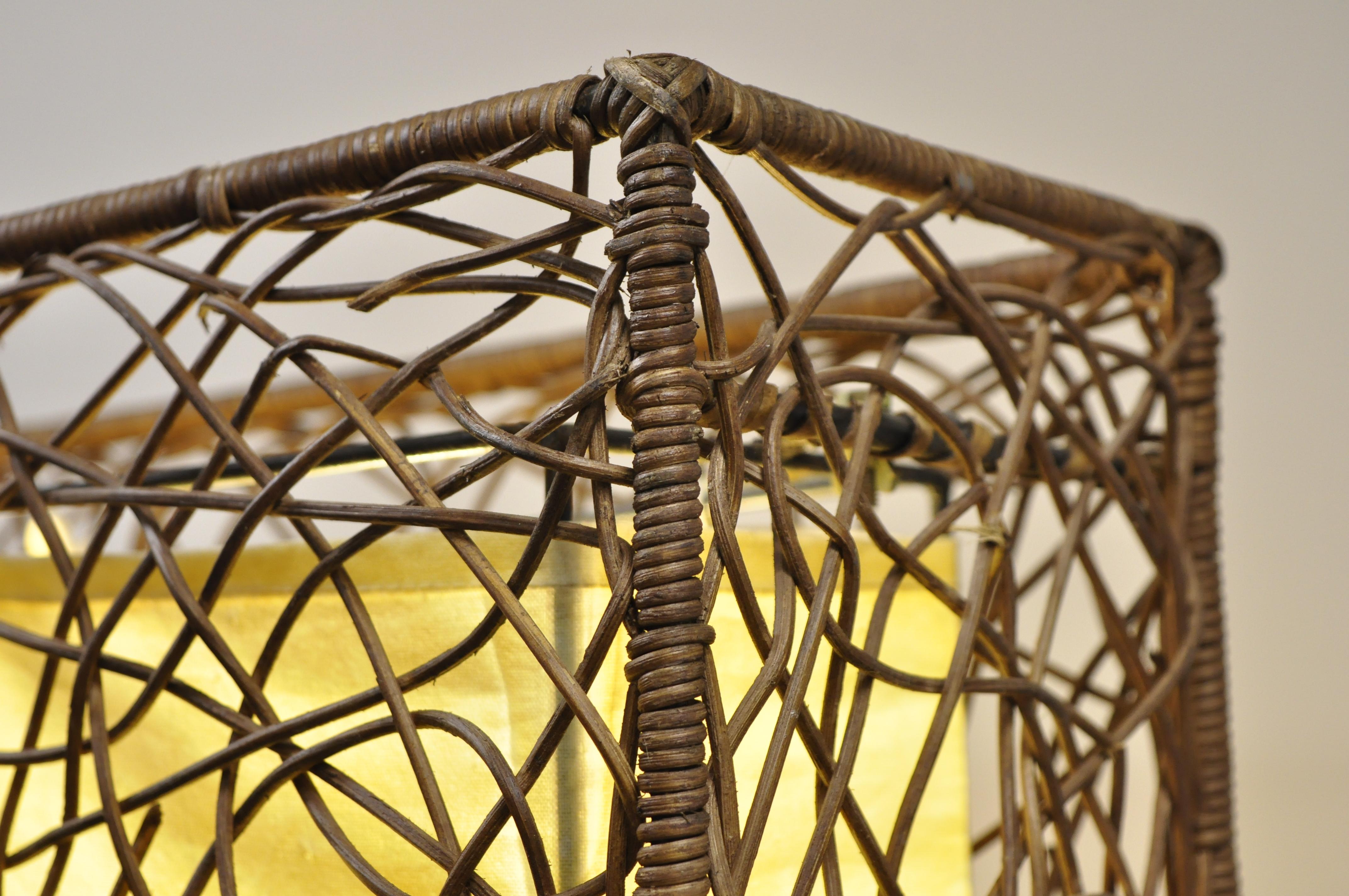 tall wicker floor lamp