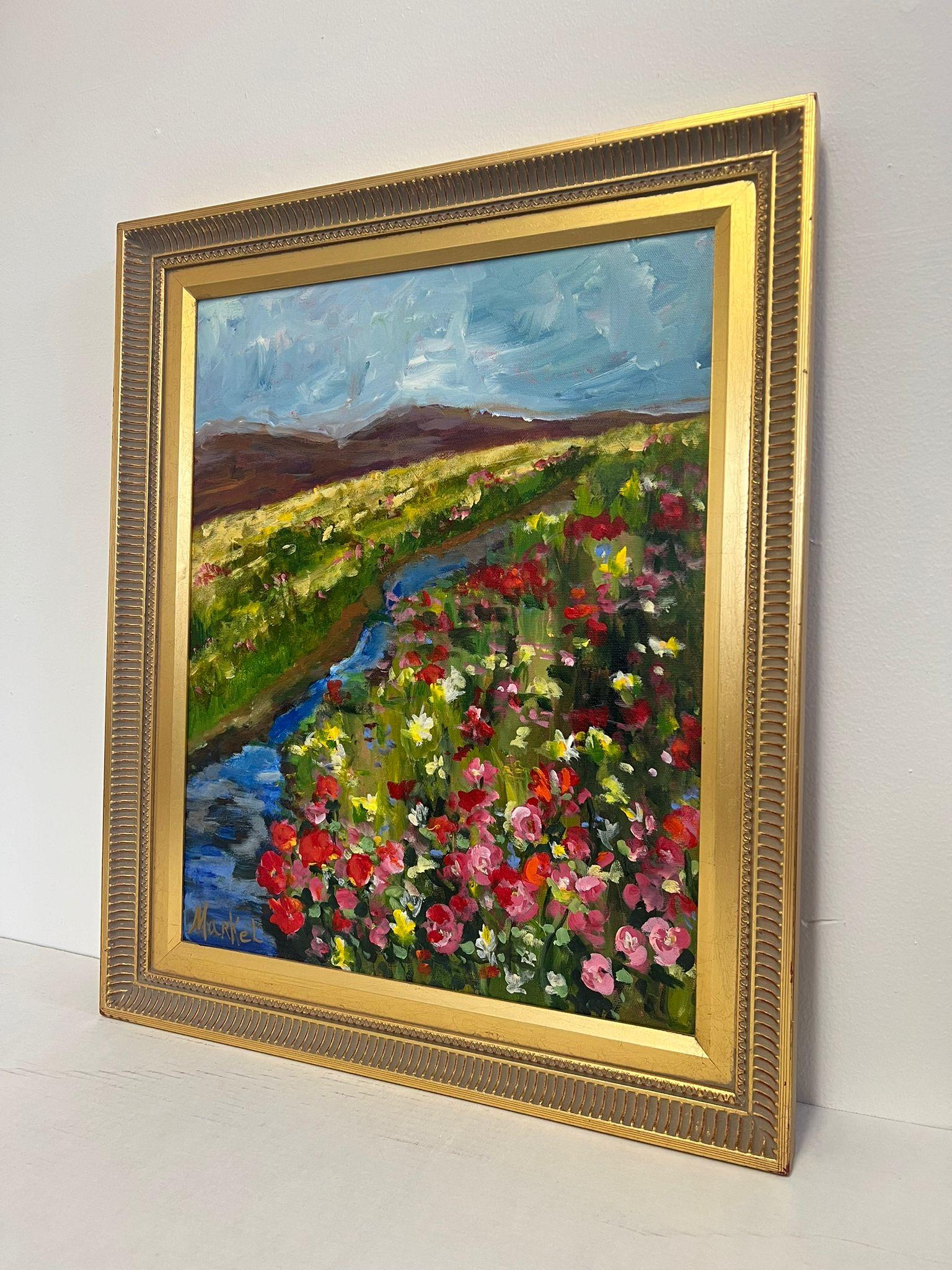 Vintage Mid Century Modern Abstract Impressionist Signed Canvas painting. im Zustand „Gut“ im Angebot in Seattle, WA