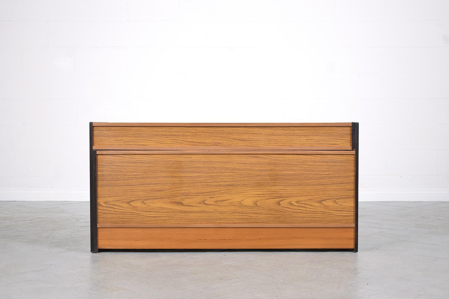 Vintage Mid-Century Modern Adjustable Cabinet: Stylish & Functional Design For Sale 8
