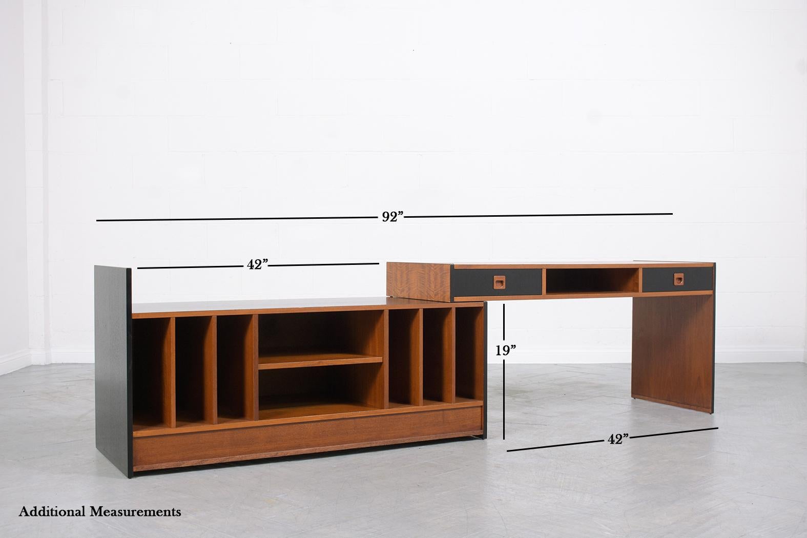 Danish Vintage Mid-Century Modern Adjustable Cabinet: Stylish & Functional Design For Sale