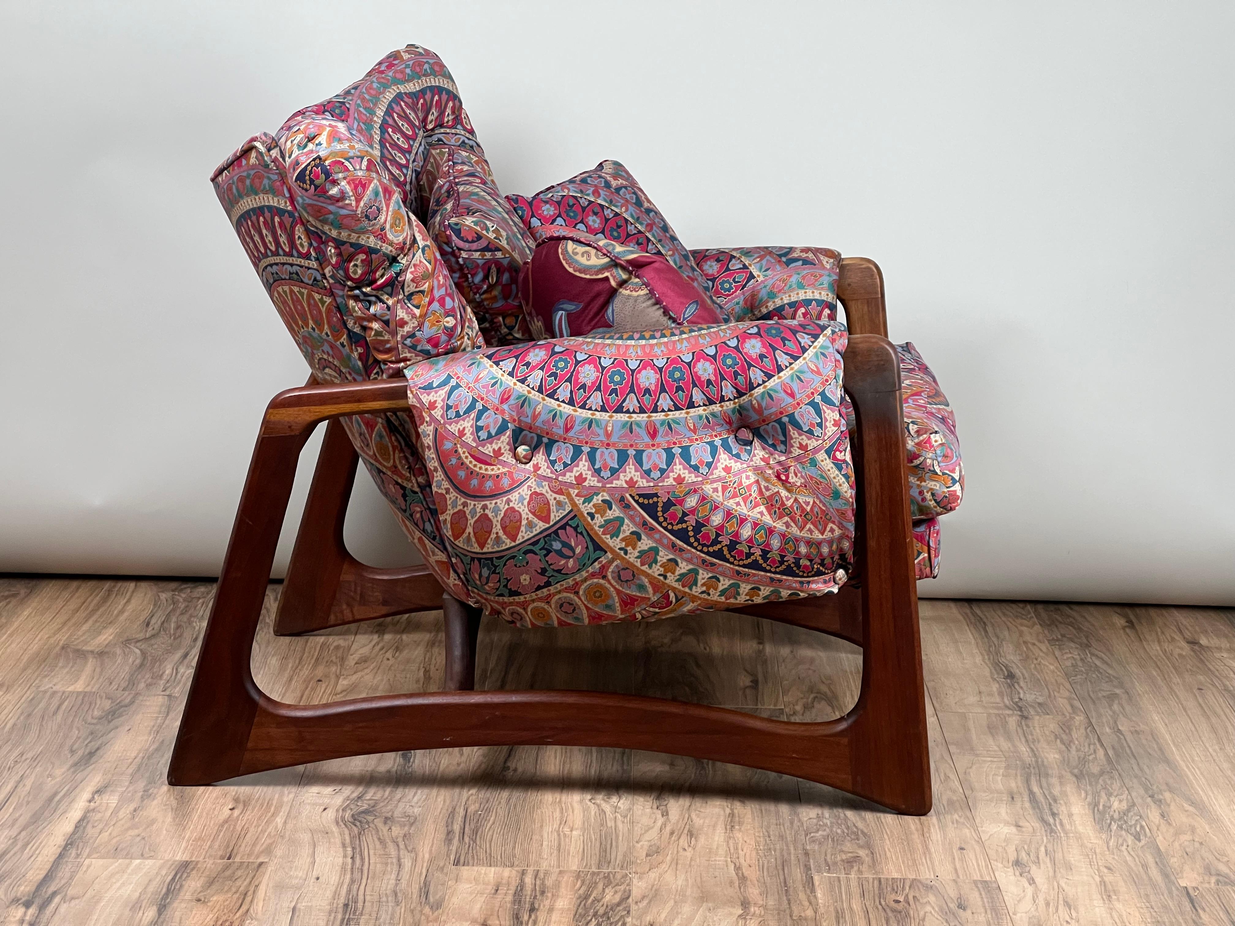 Adrian Pearsall für Craft Associates, Vintage-Ohrensessel aus Nussbaumholz, Mid-Century Modern, Vintage (Walnuss) im Angebot