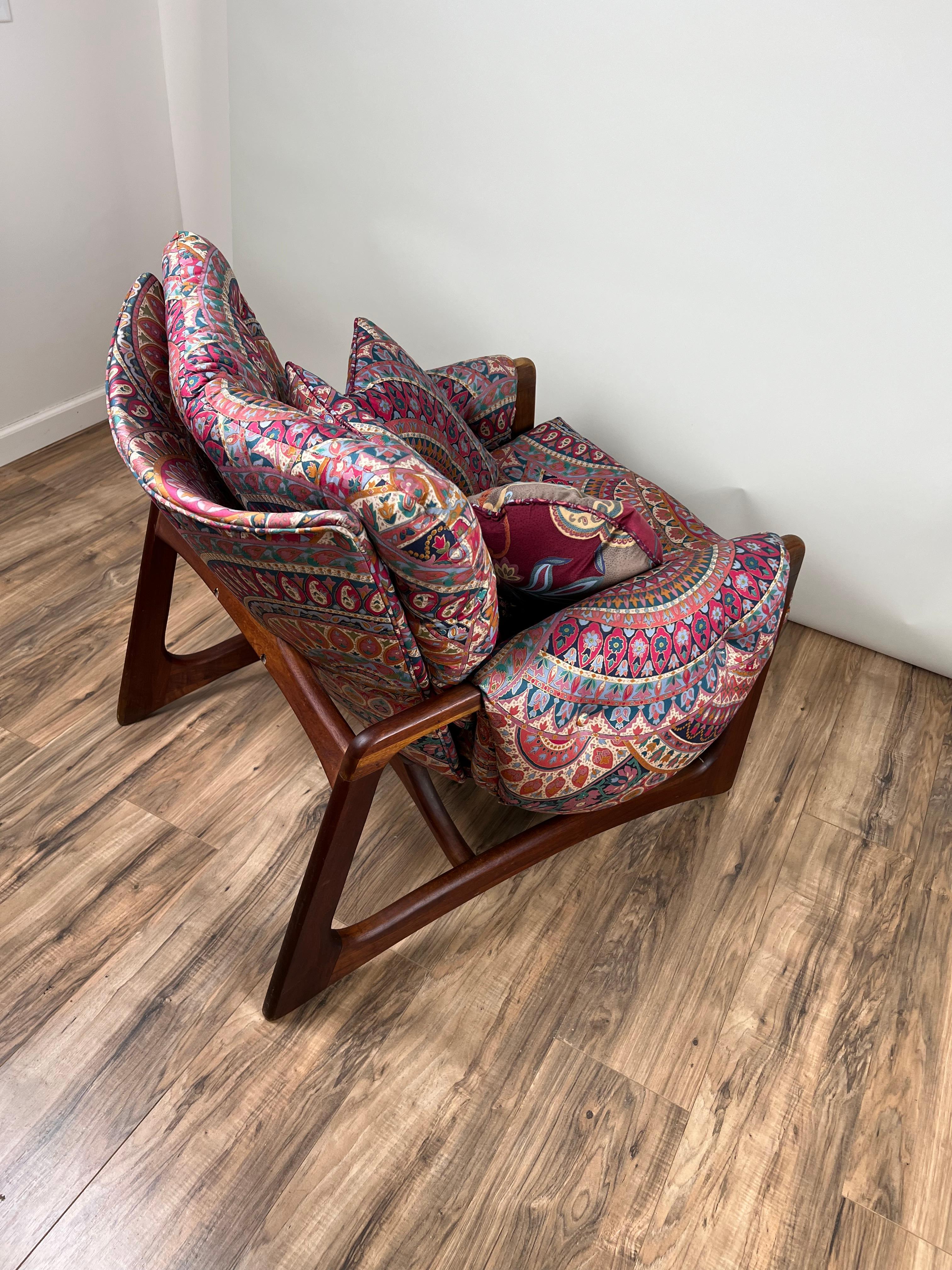 Adrian Pearsall für Craft Associates, Vintage-Ohrensessel aus Nussbaumholz, Mid-Century Modern, Vintage im Angebot 2