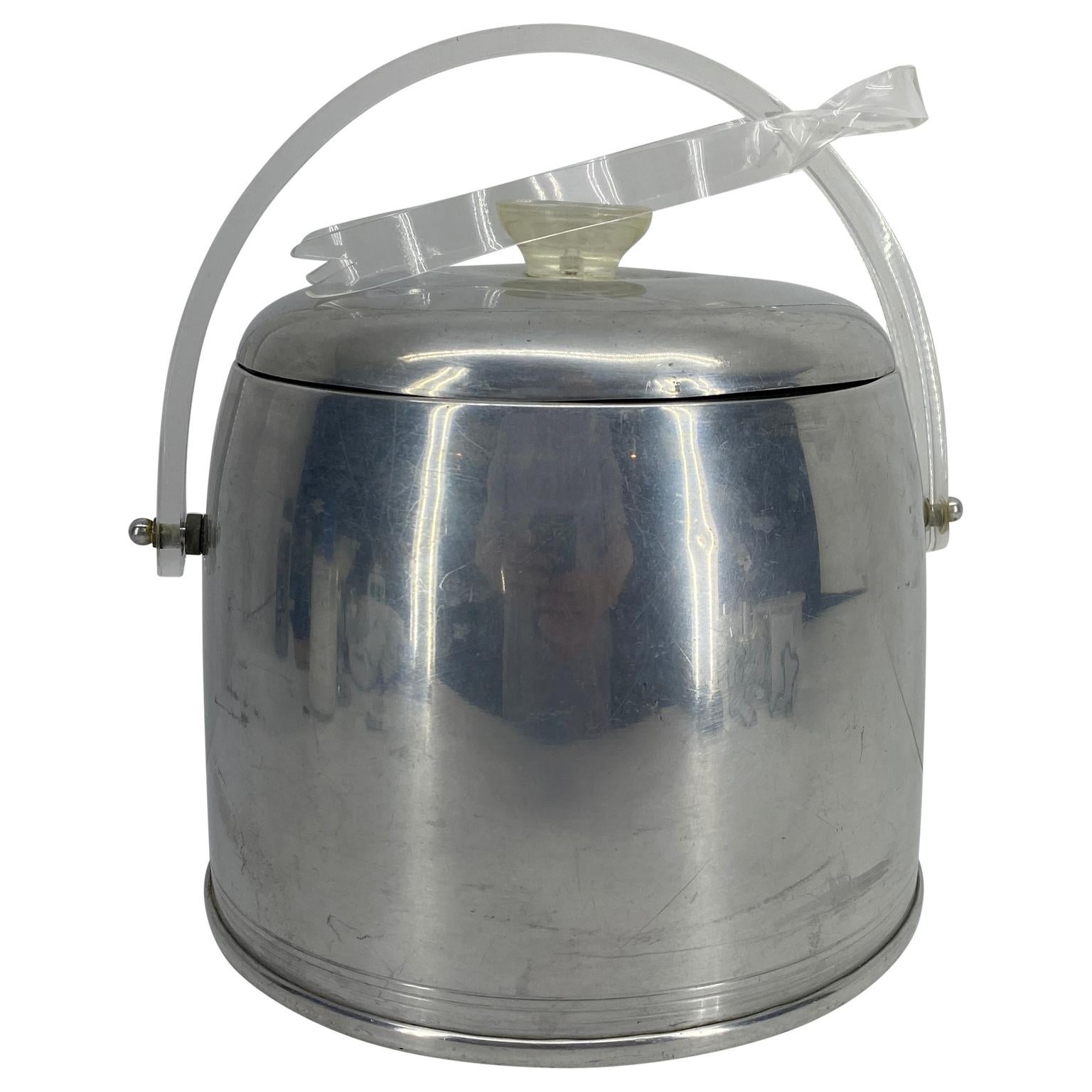 vintage aluminum ice bucket