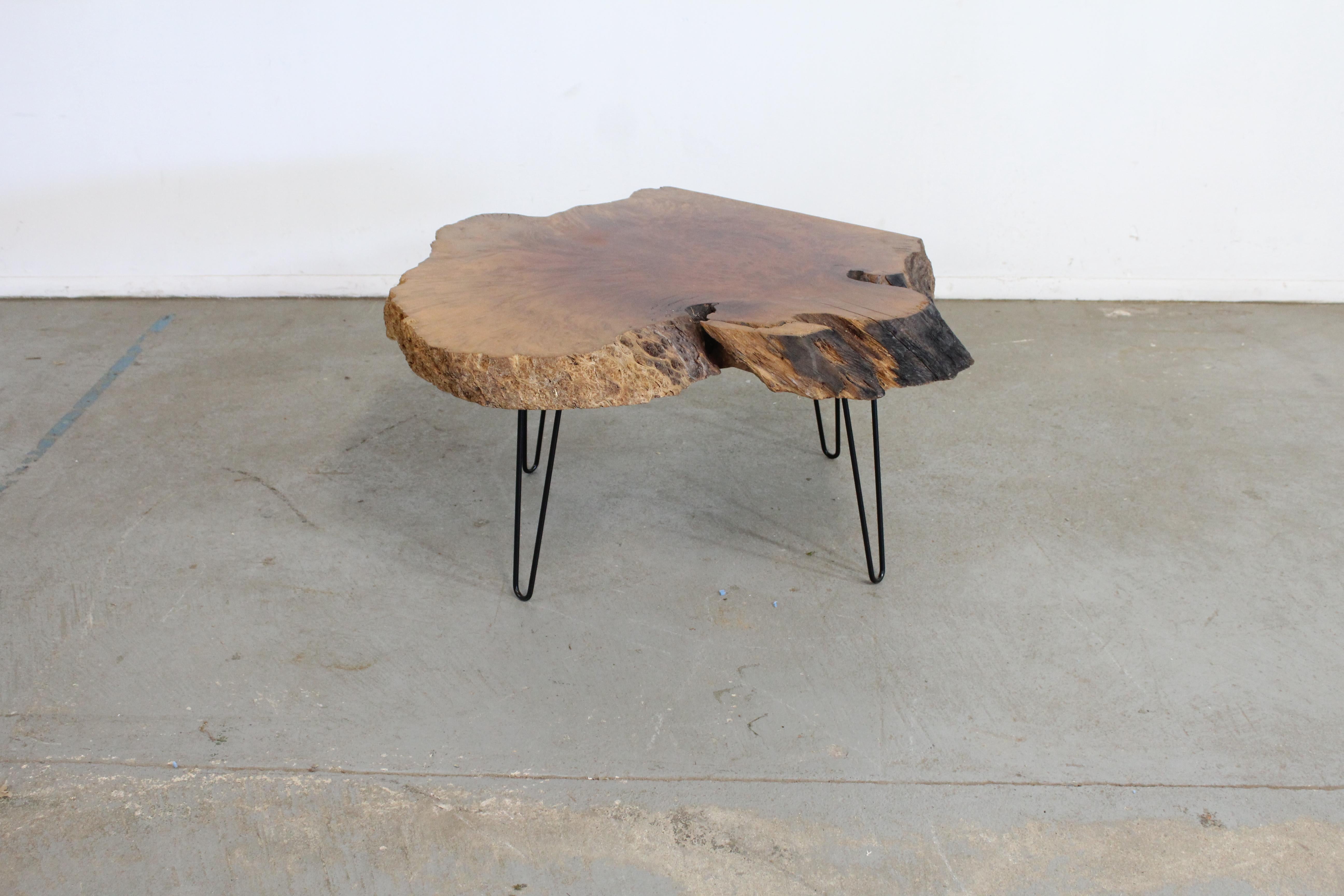 20th Century Vintage Mid Century Modern Amorphous Slab Coffee Table