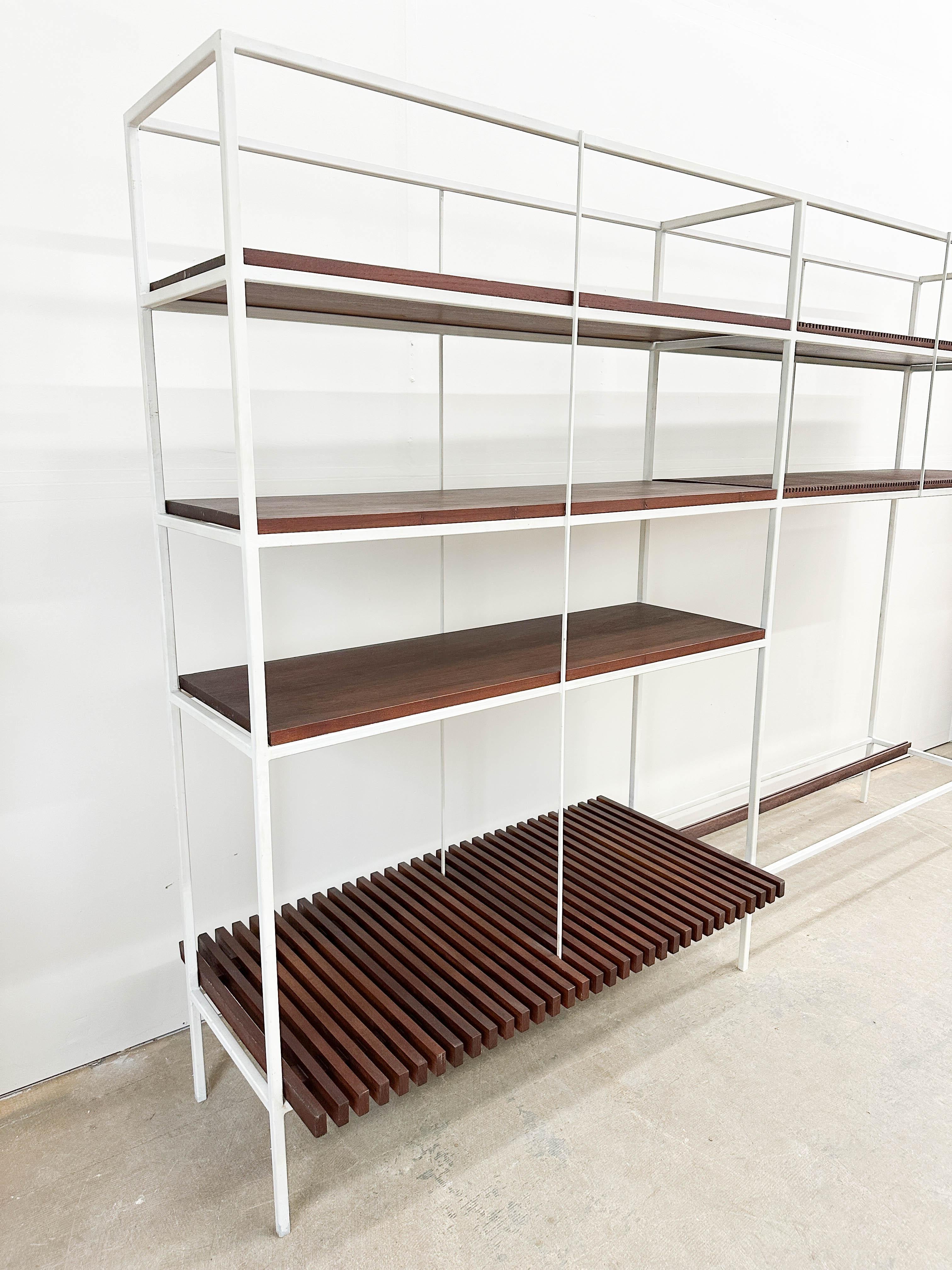 Vintage Mid Century Modern Architects shelving unit For Sale 4