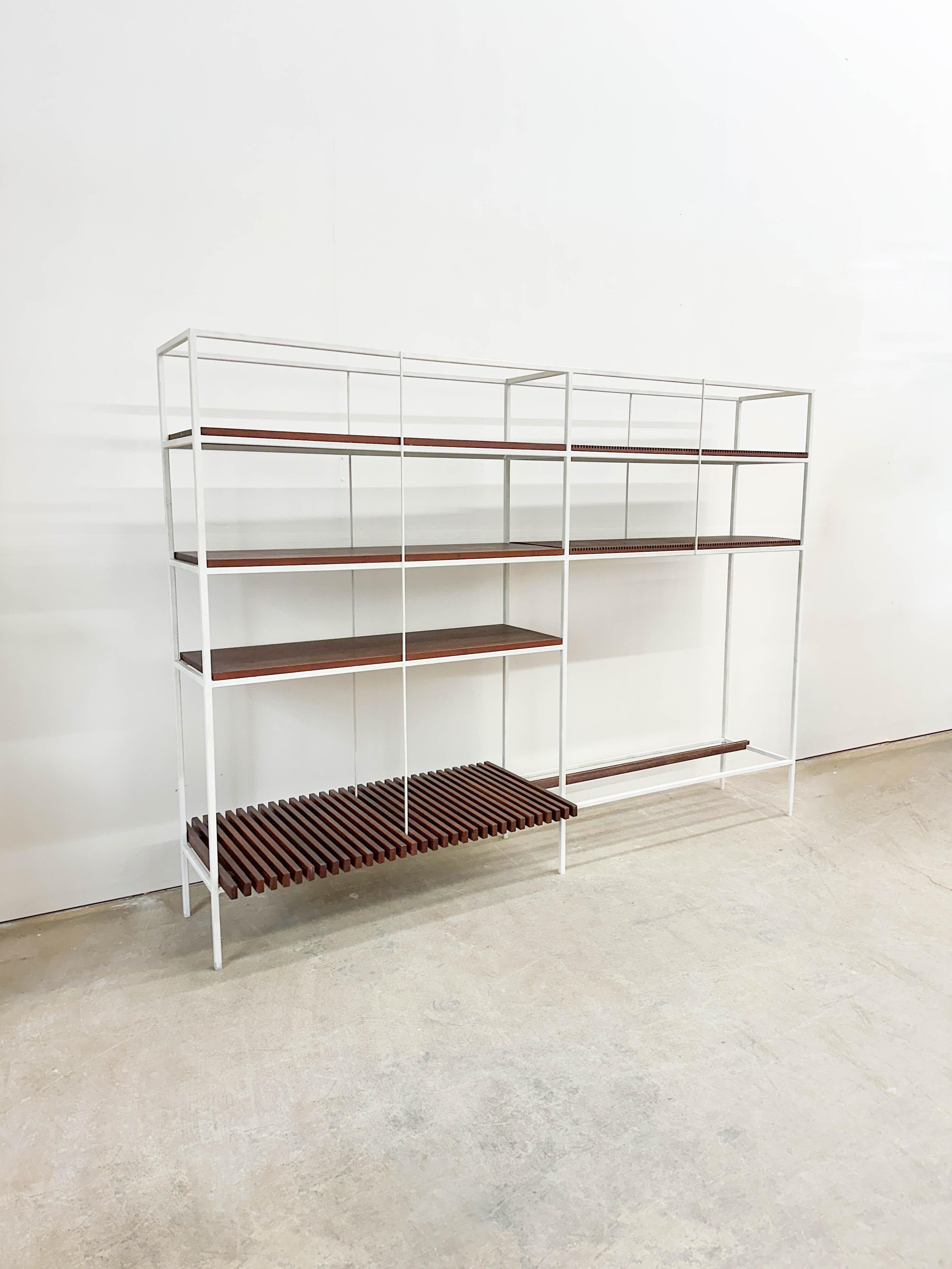 Vintage Mid Century Modern Architects shelving unit For Sale 5