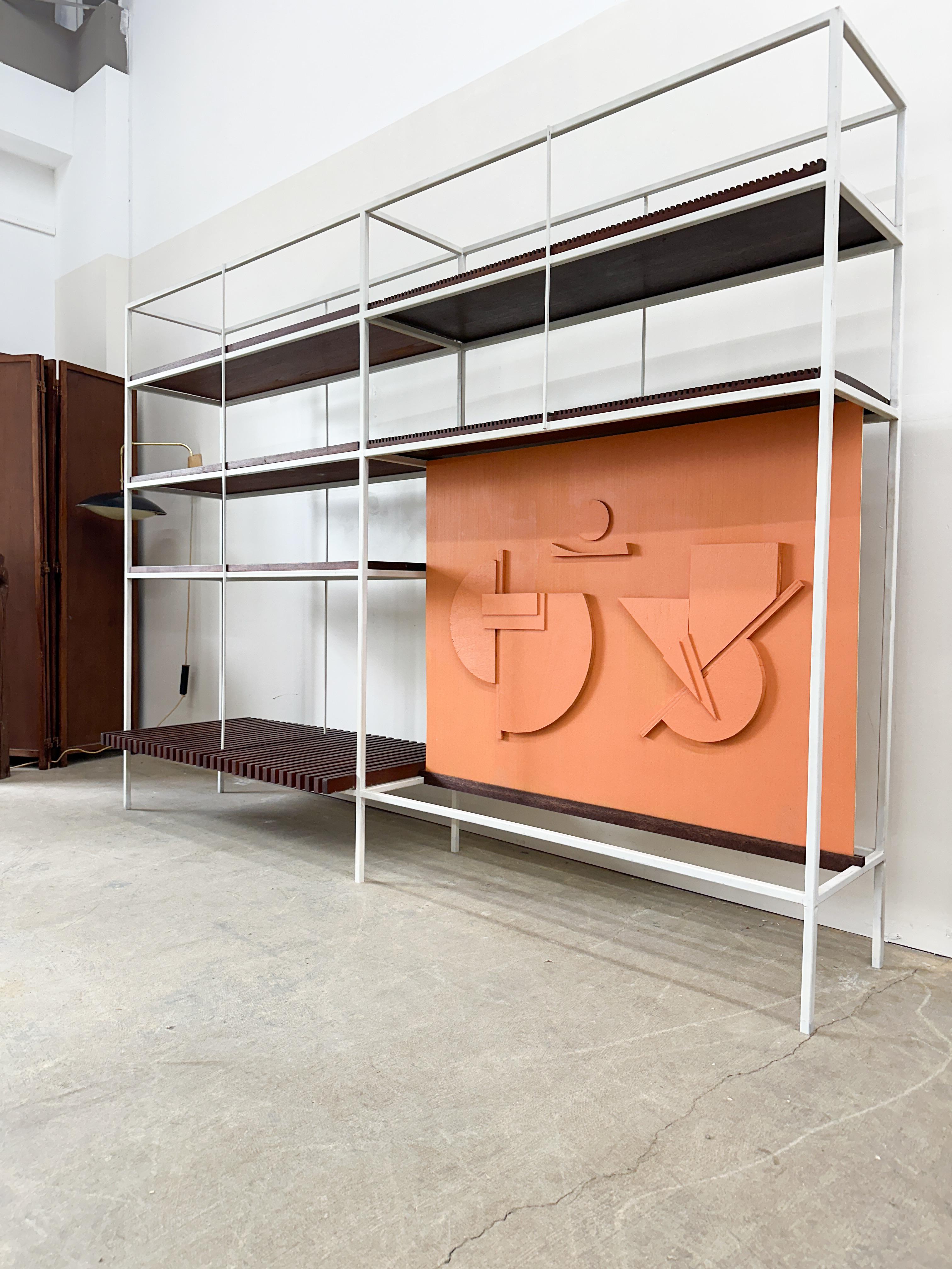 Mid-Century Modern Vintage Mid Century Modern Architects shelving unit For Sale