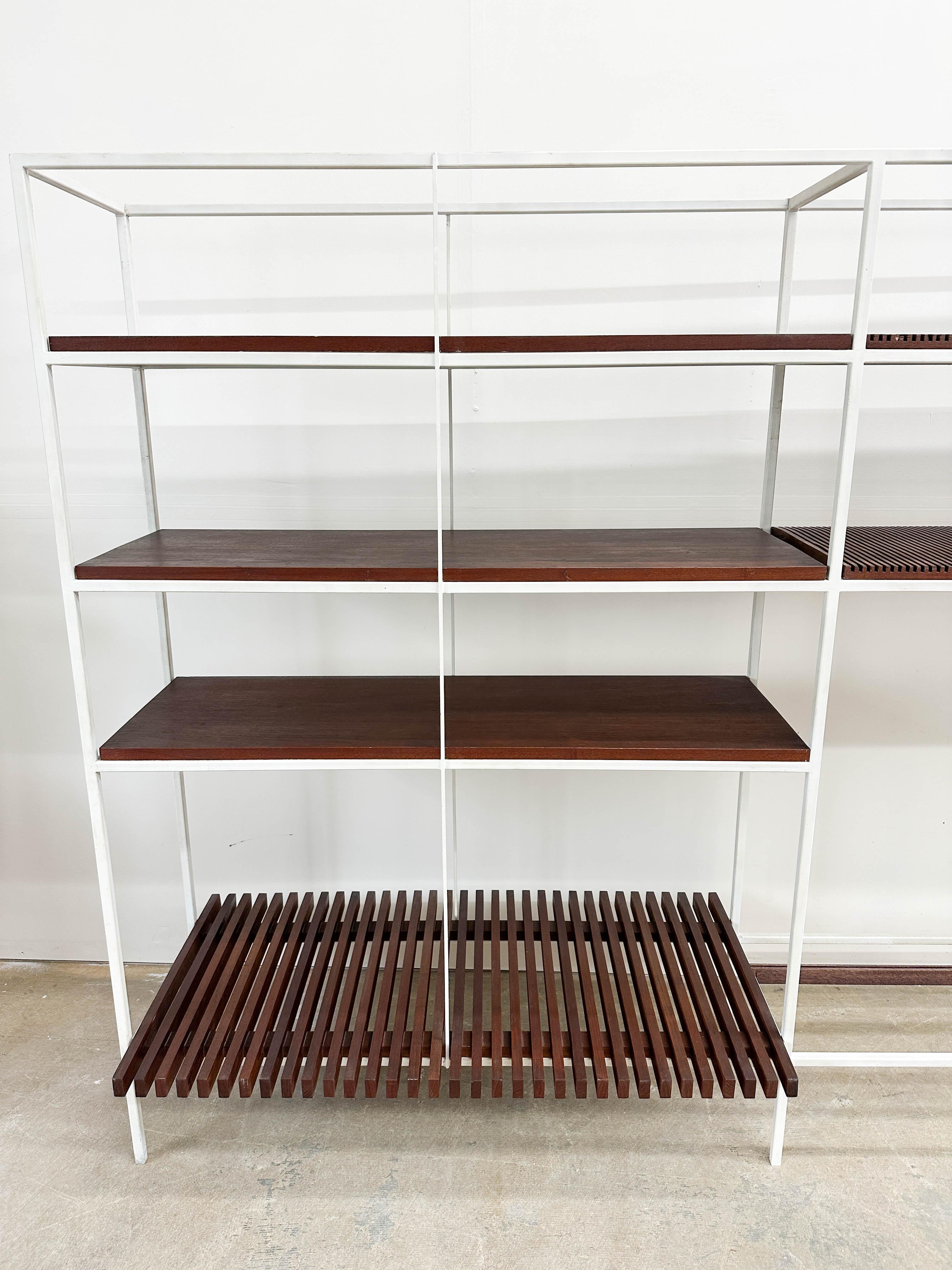 20th Century Vintage Mid Century Modern Architects shelving unit For Sale
