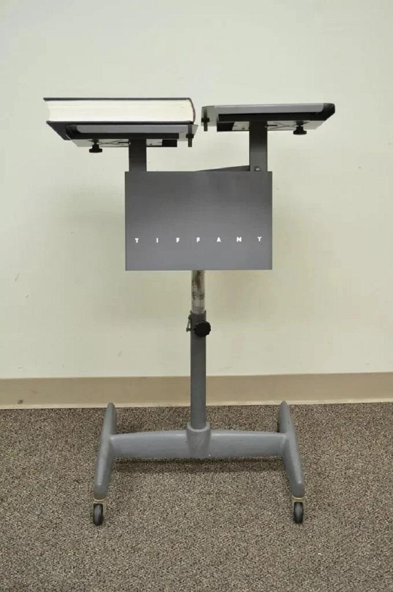Vintage Mid Century Modern Art Deco Adjustable Book Lectern by Tiffany Stand Co en vente 3