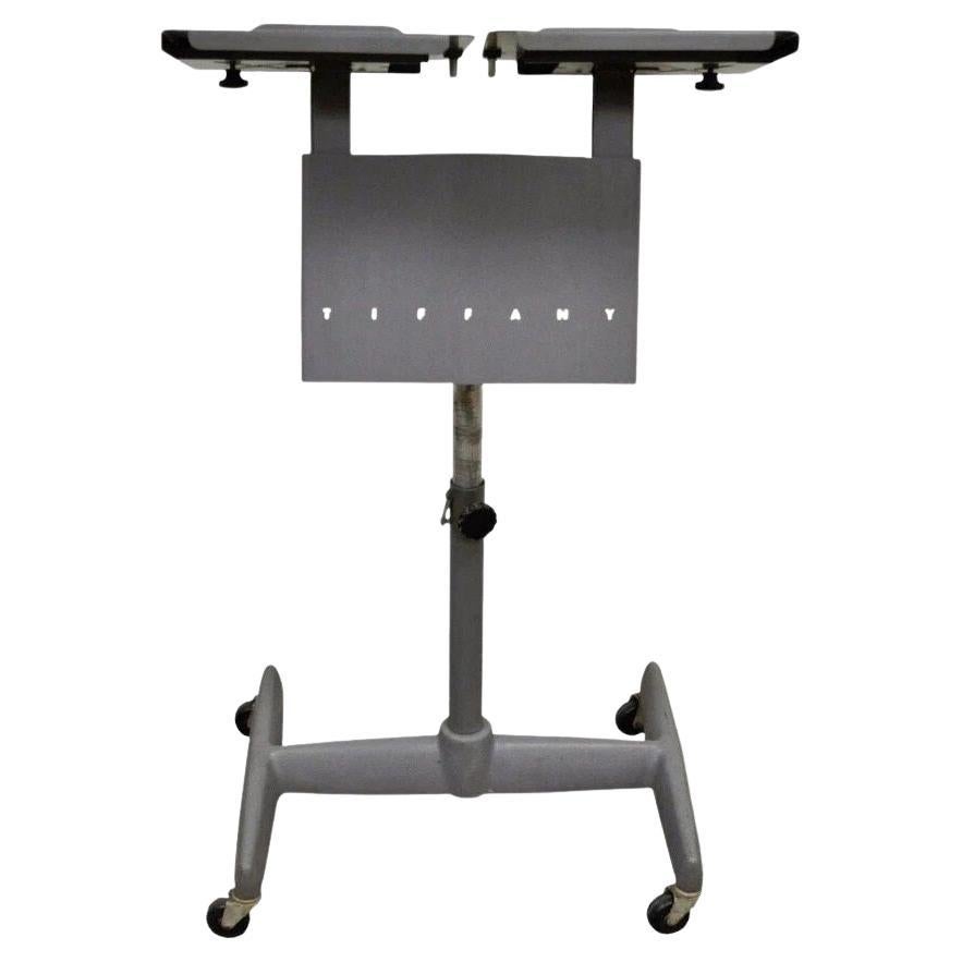 Vintage Mid Century Modern Art Deco Adjustable Book Lectern by Tiffany Stand Co