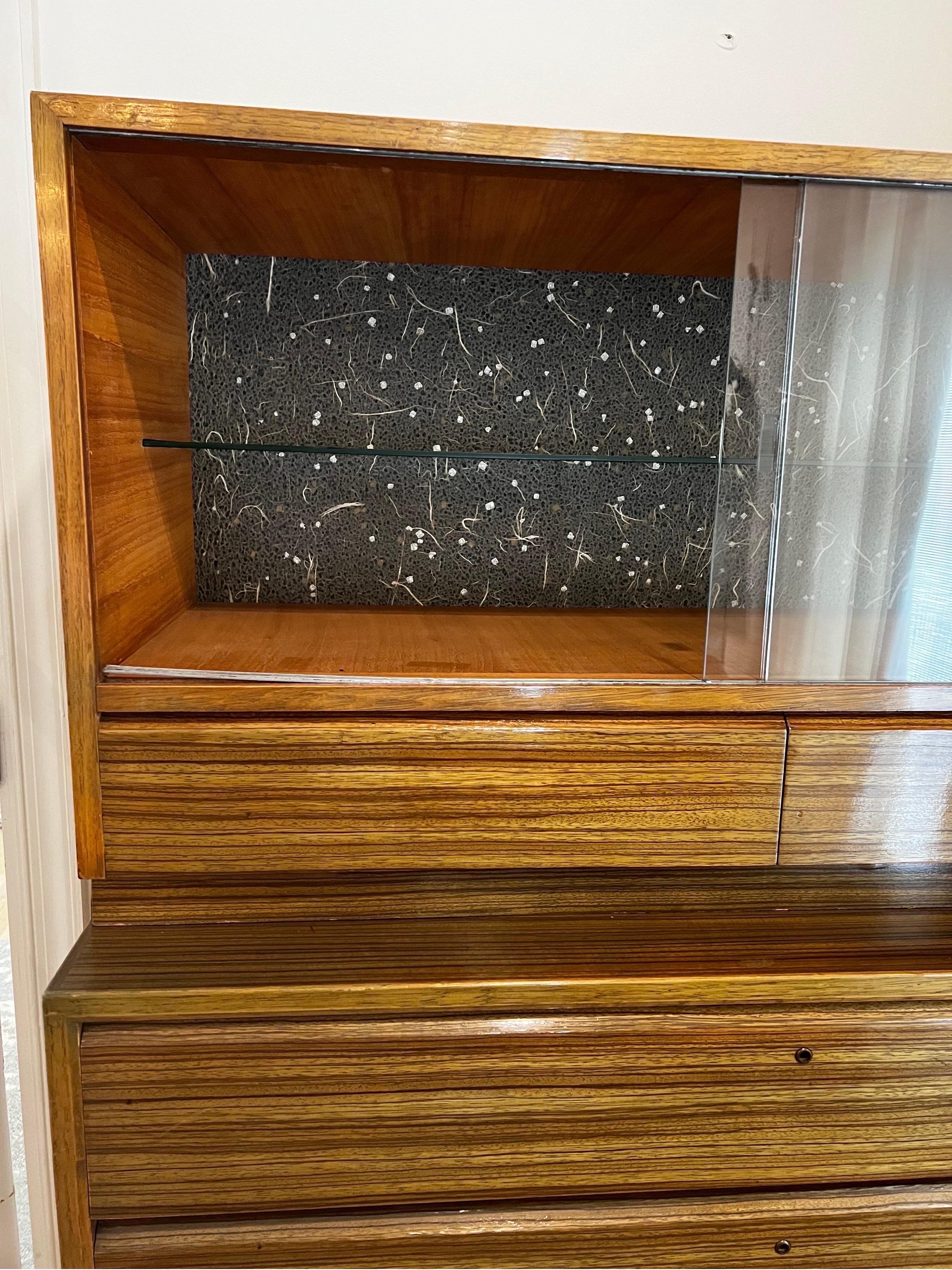 vintage mid century bar cabinet