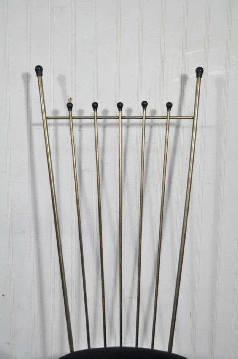 Mid-Century Modern Vintage Mid Century Modern Arthur Umanoff Style Metal Dining Chairs - Set of 4 For Sale