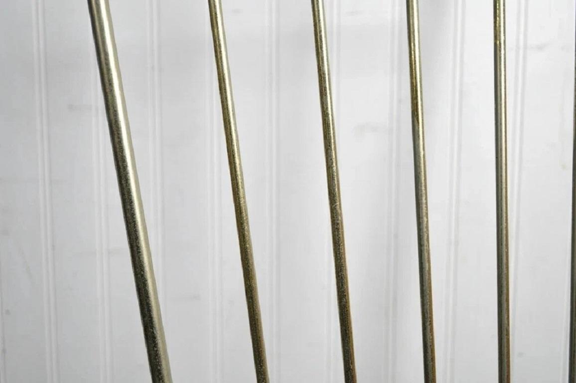 Unknown Vintage Mid Century Modern Arthur Umanoff Style Metal Dining Chairs - Set of 4 For Sale
