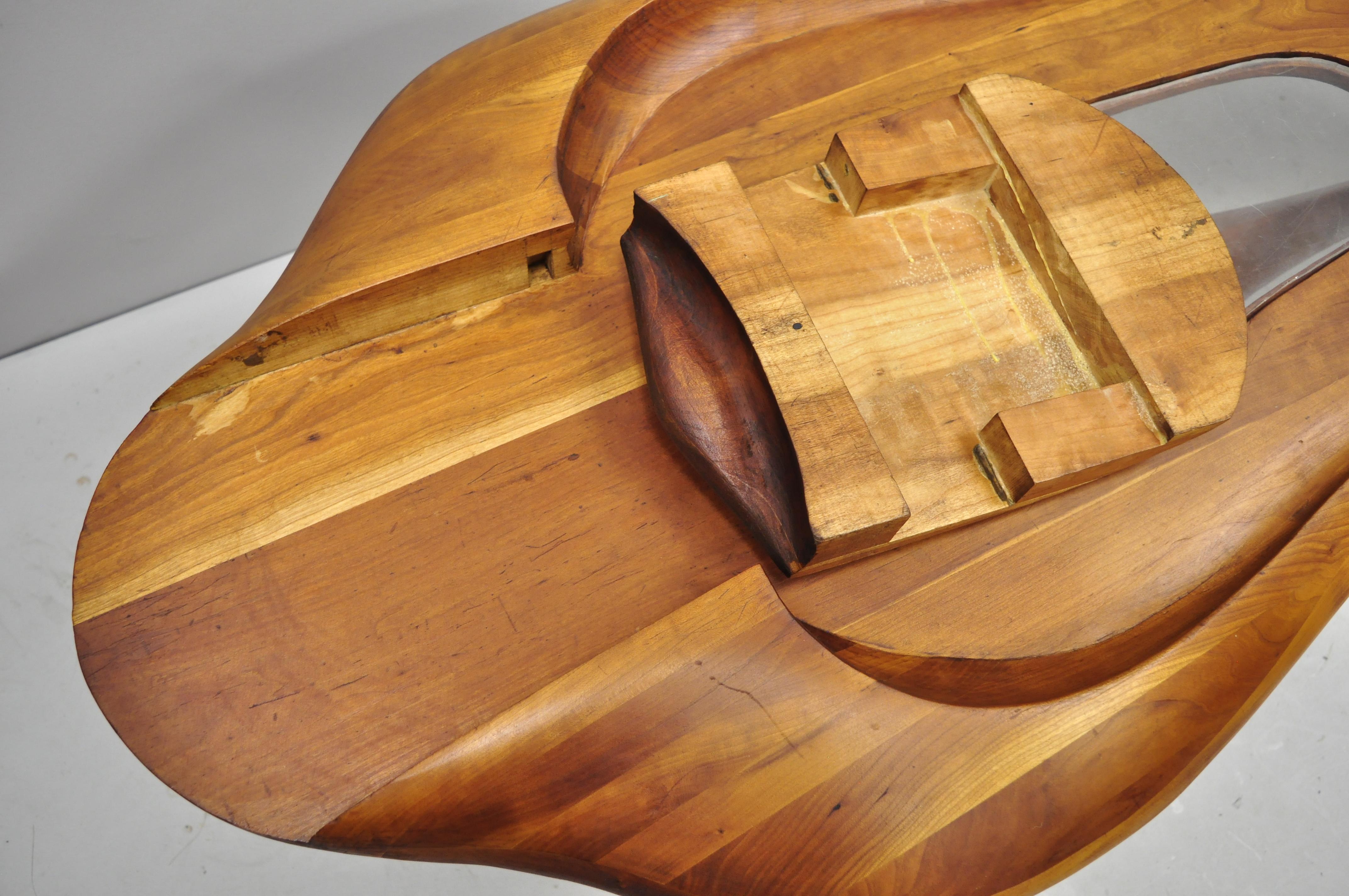 20th Century Vintage Mid-Century Modern Artisan Studio Crafted Free Form Organic Coffee Table