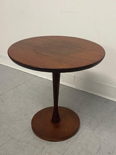 Vintage Mid Century Modern Atomic Circular Accent Side Table