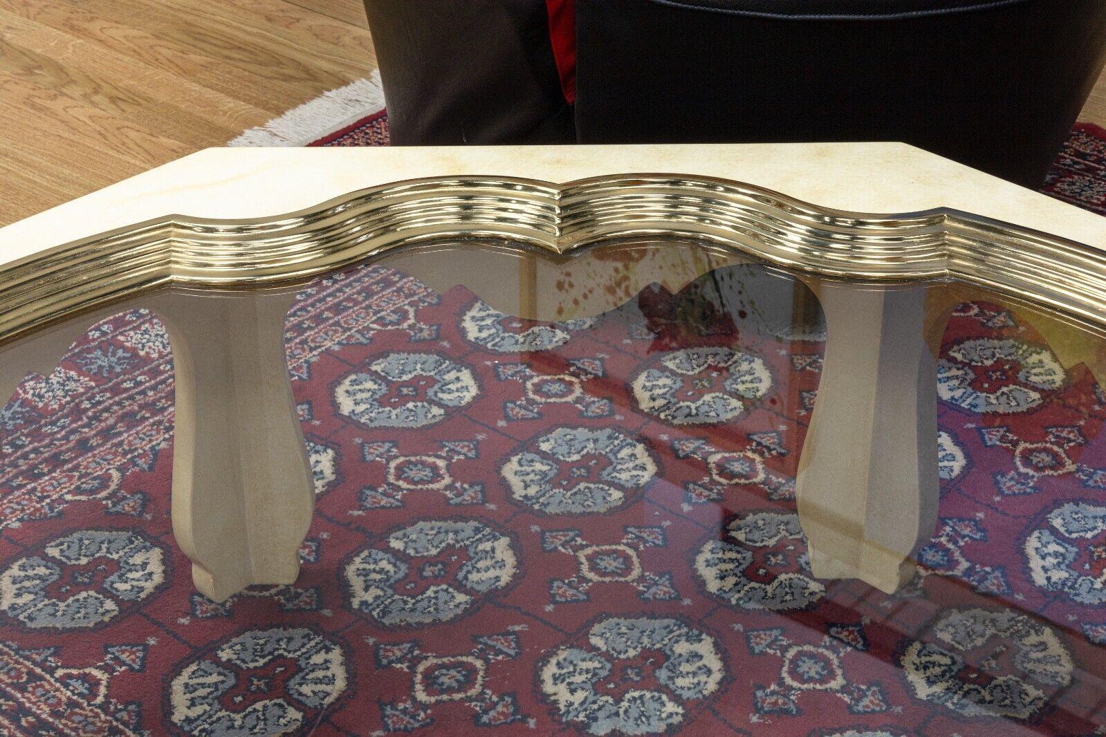 Vintage Mid Century Modern Baker Furniture Octagonal Coffee Table In Good Condition In Keego Harbor, MI