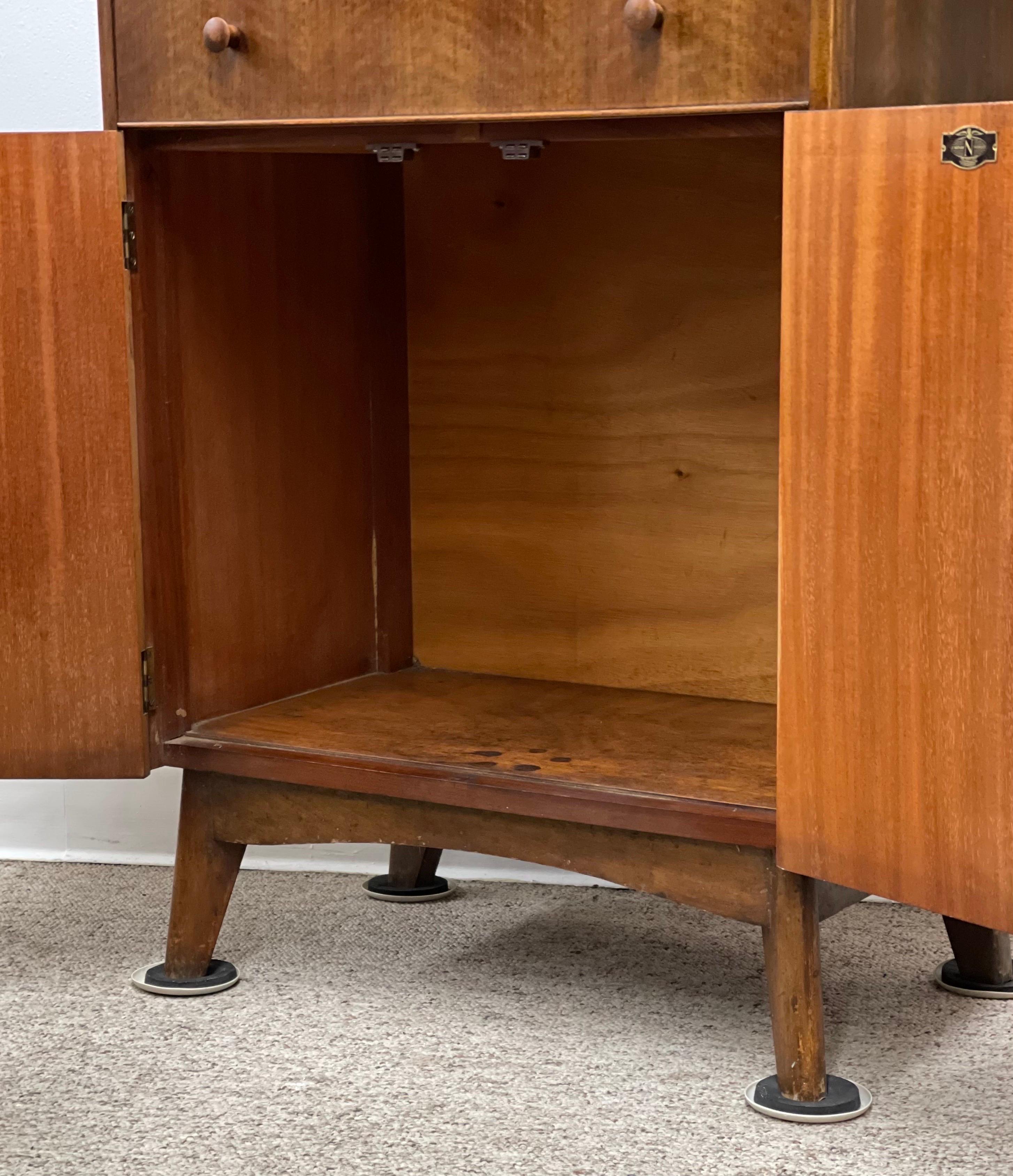 Late 20th Century Vintage Mid Century Modern Bar Cabinet 