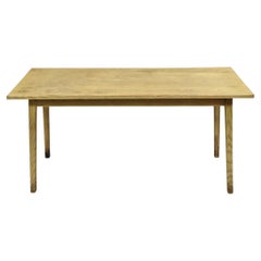 Vintage Mid Century Modern Bleached Mahogany Long Narrow Dining Potting Table