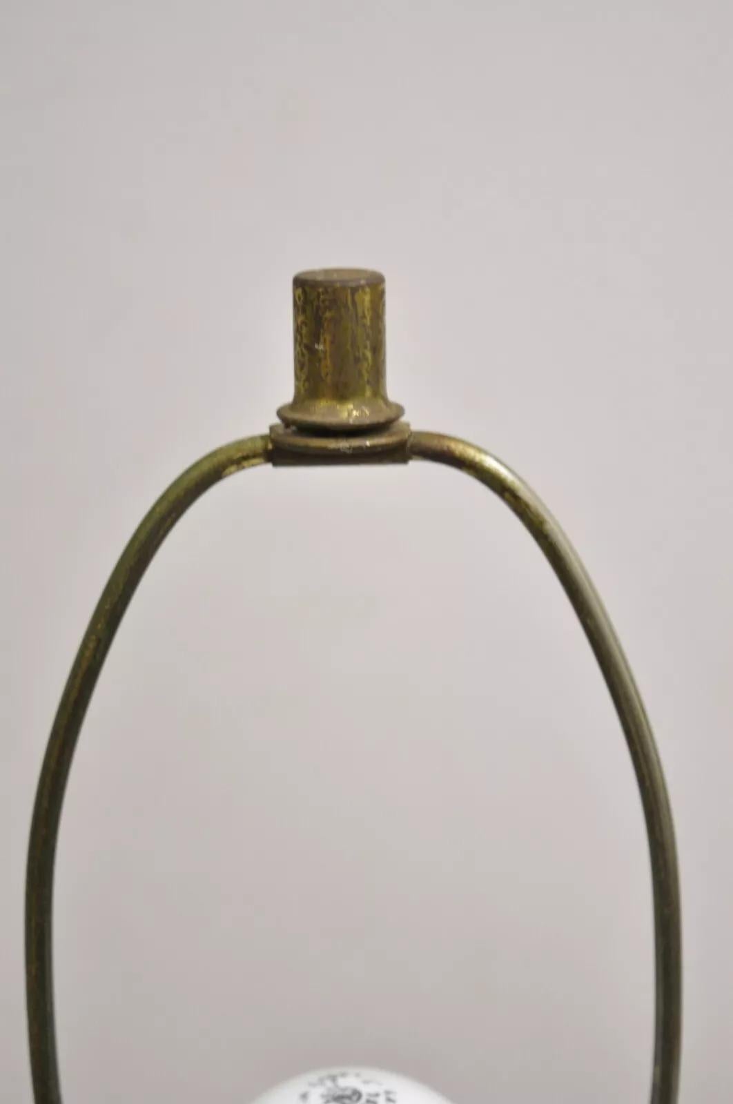 Paire de lampes de bureau vintage en céramique bleue émaillée de lave, mi-siècle moderne 4