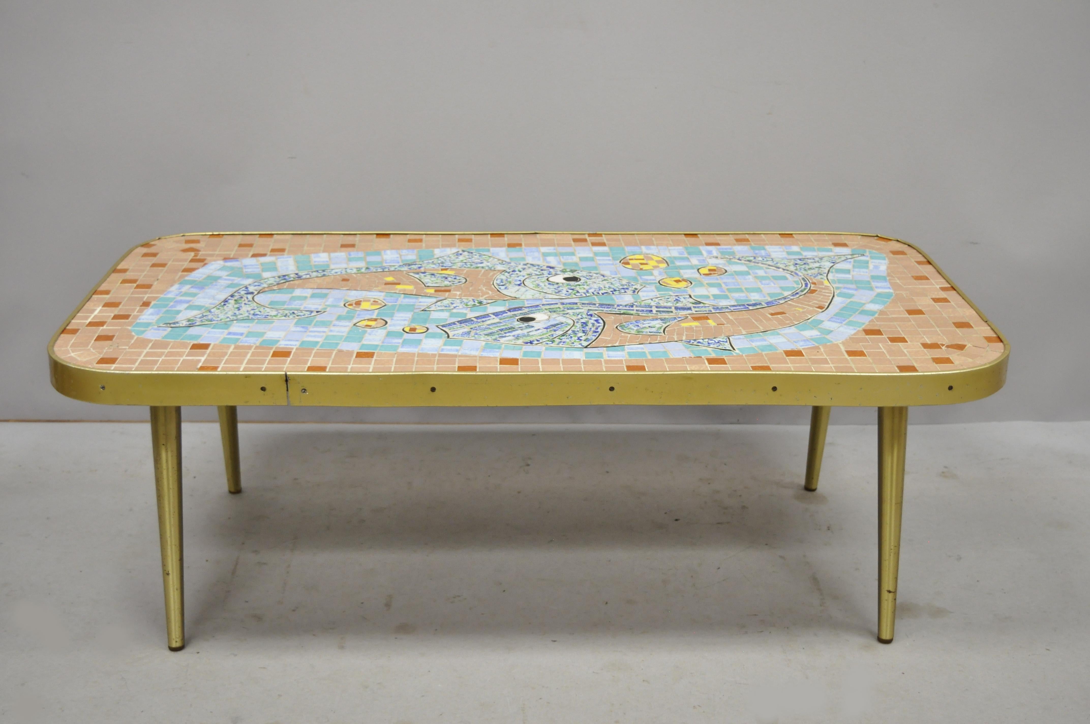 mosaic tile top table