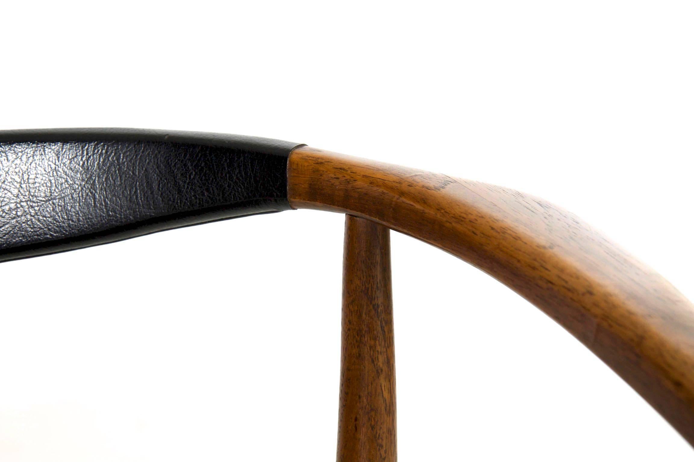 Américain Fauteuil en bois courbé Boling Chair Co.:: circa 1958