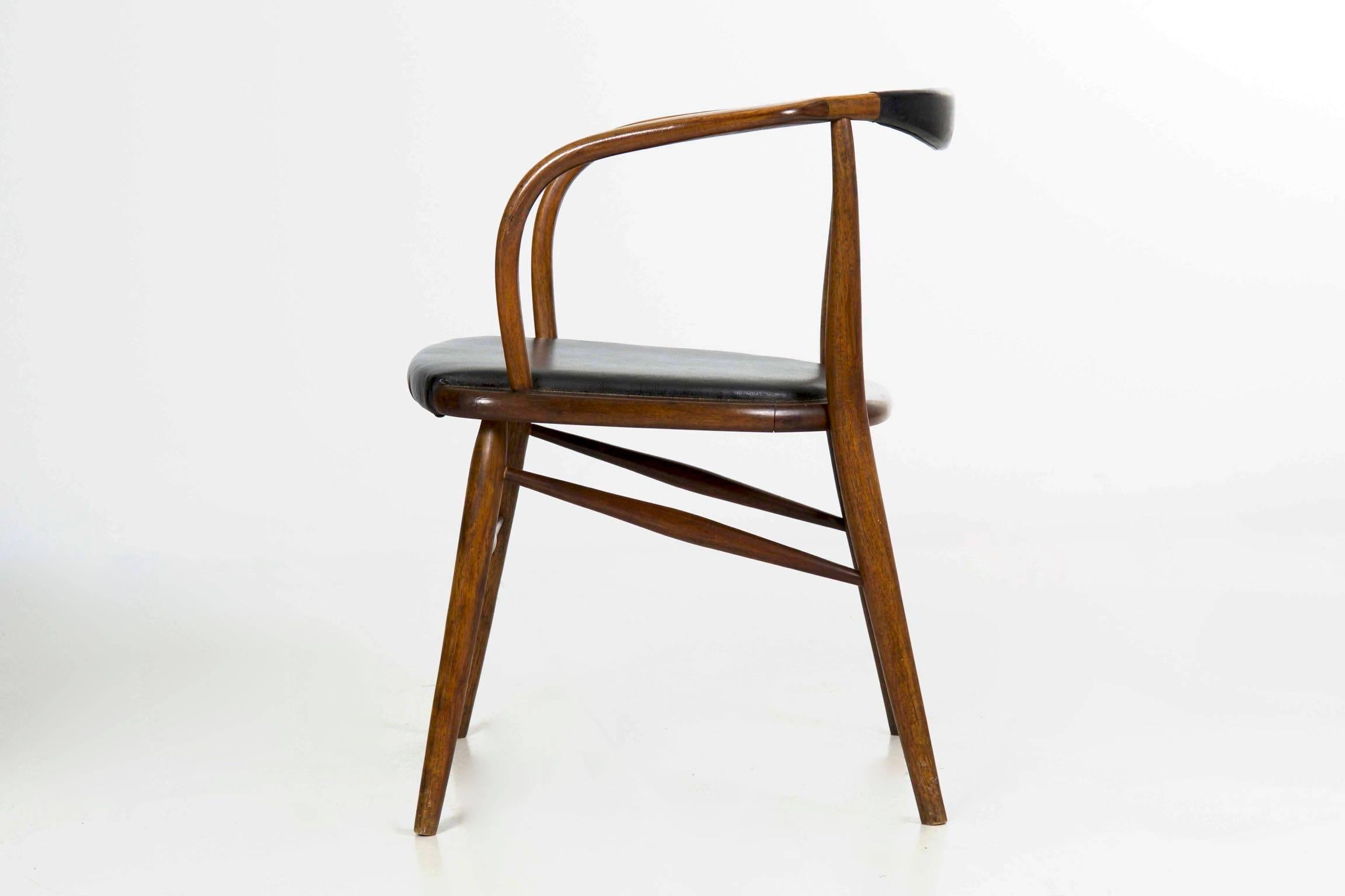 Fauteuil en bois courbé Boling Chair Co.:: circa 1958 Bon état à Shippensburg, PA