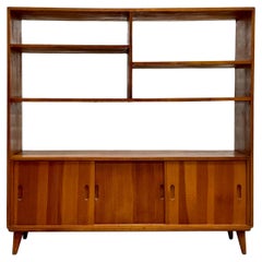 vintage mid century bookcase Vintage Mid-Century Modern Bookcase / Room Divider, c. 1950s