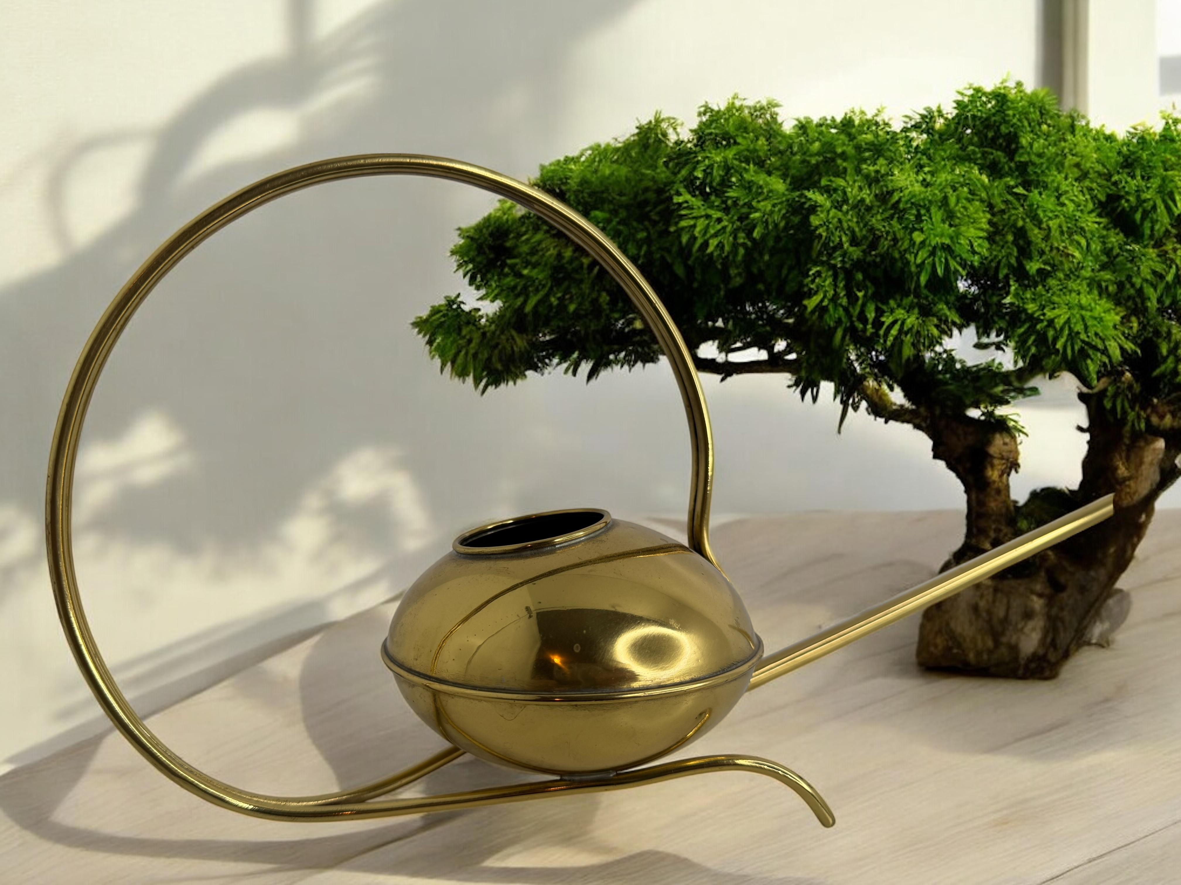 Can d'epoca in ottone per bonsai della metà del secolo scorso con beccuccio lungo, anni '60 in vendita 8