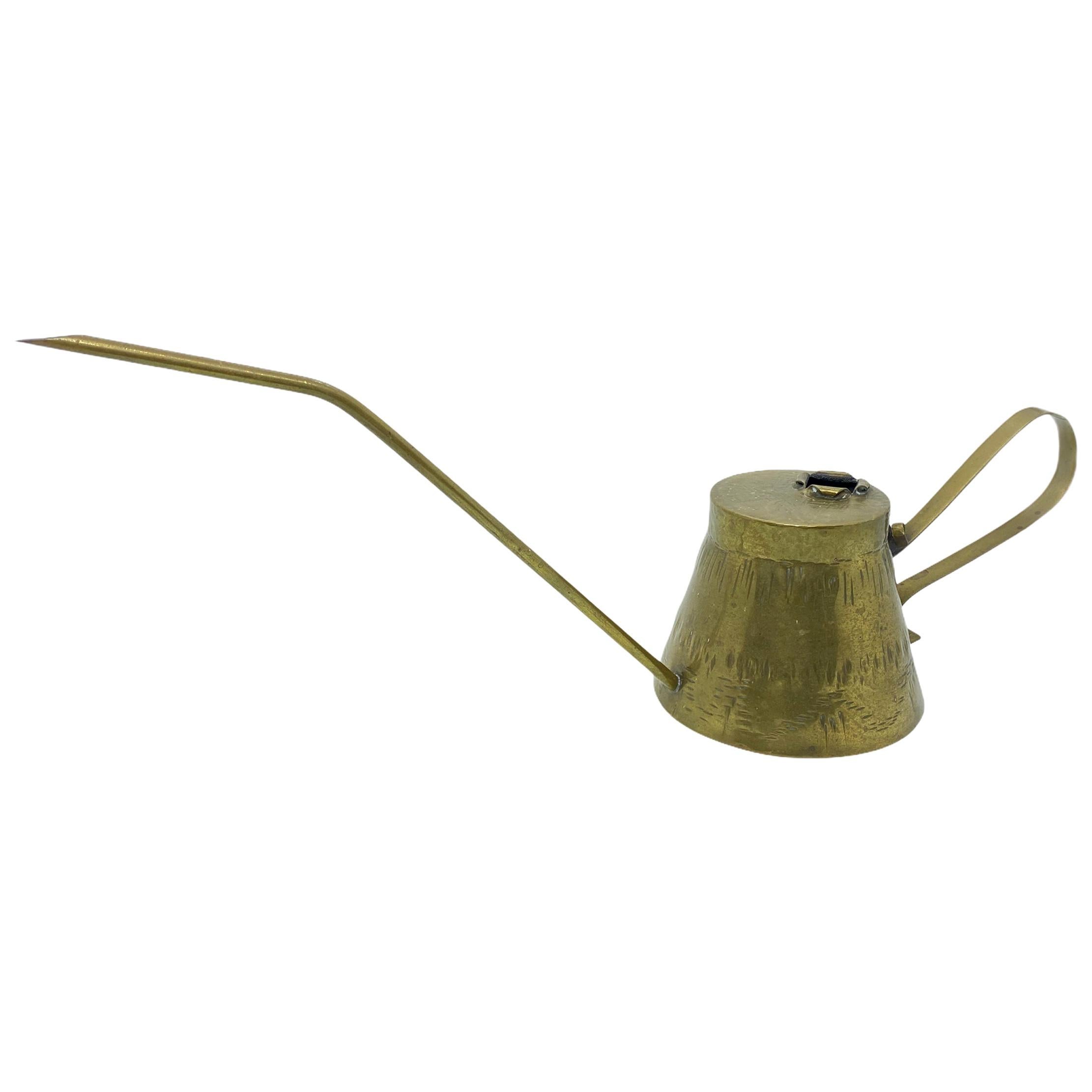 Vintage Mid-Century Modern Brass Bonsai Watering Can with Long Spout, 1960s