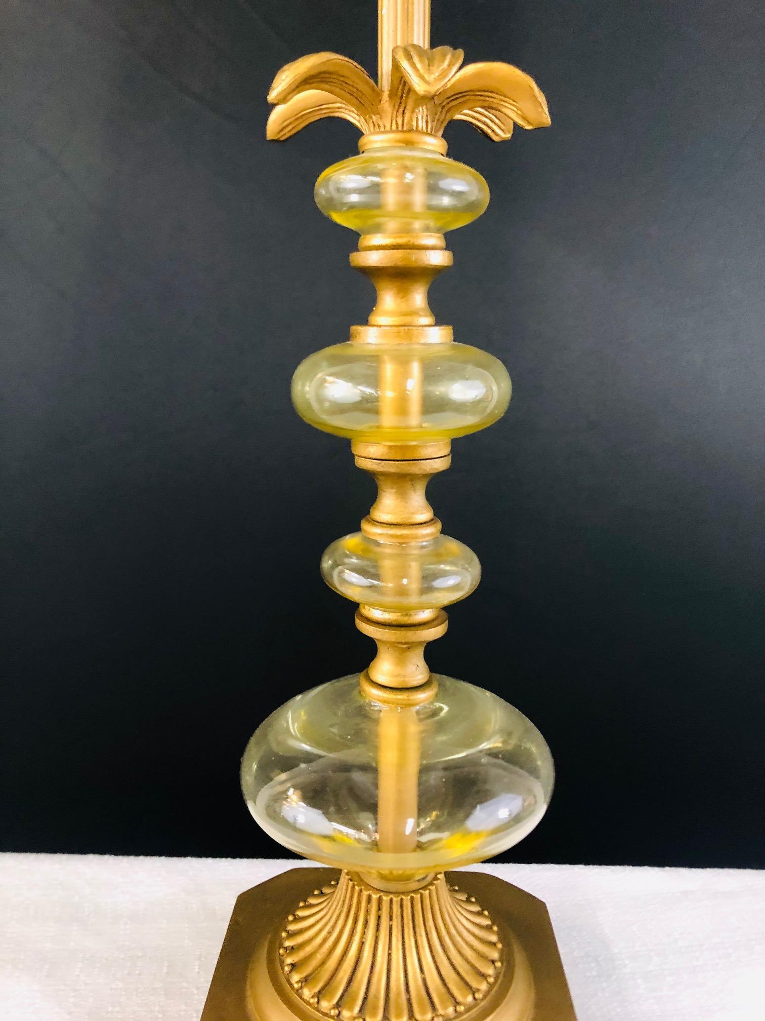 Vintage Mid-Century Modern Brass Palm Tree Lamp For Sale 3