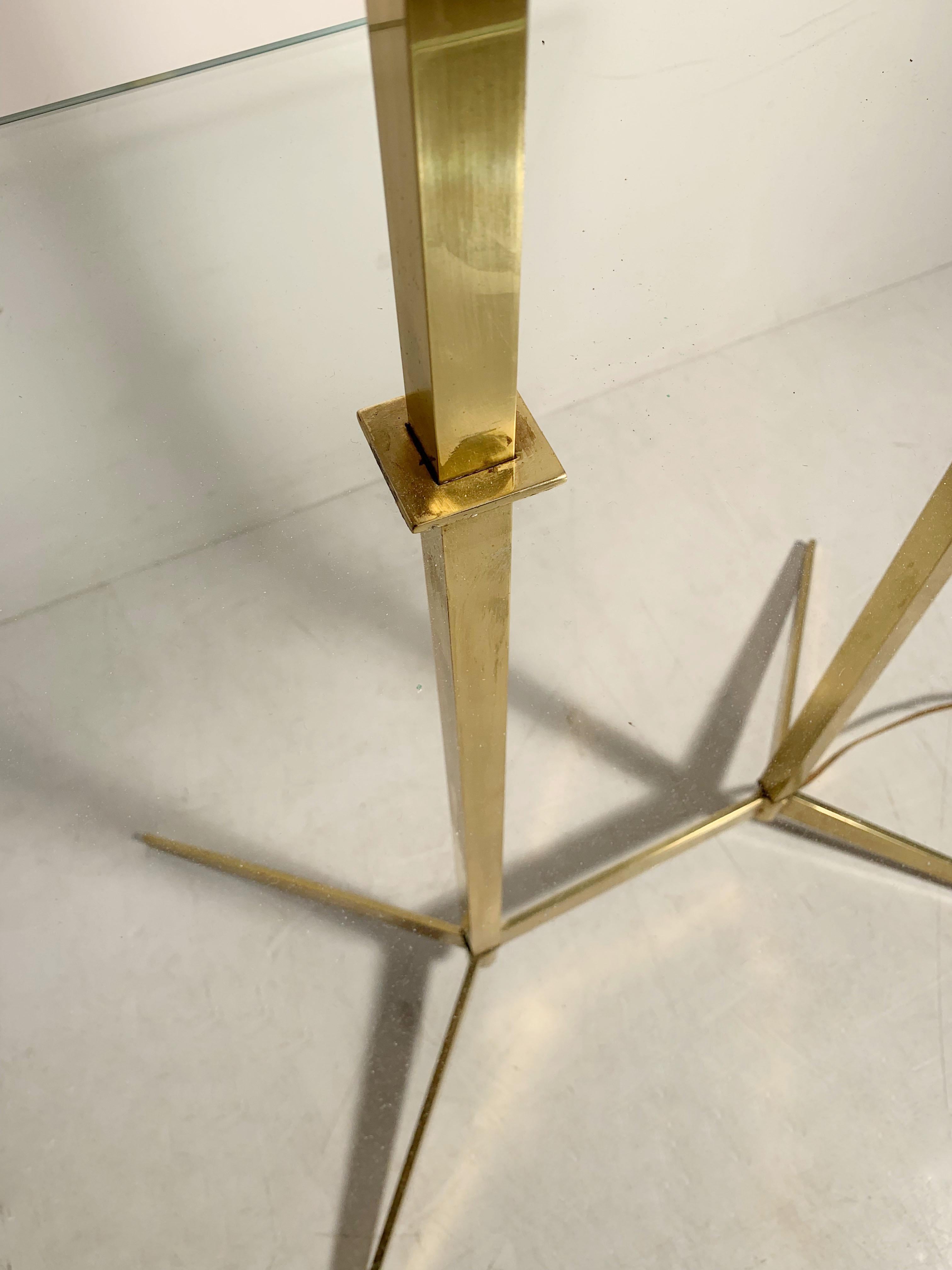 20th Century Vintage Mid-Century Modern Brass Table Floor Lamp attributed to Stiffel