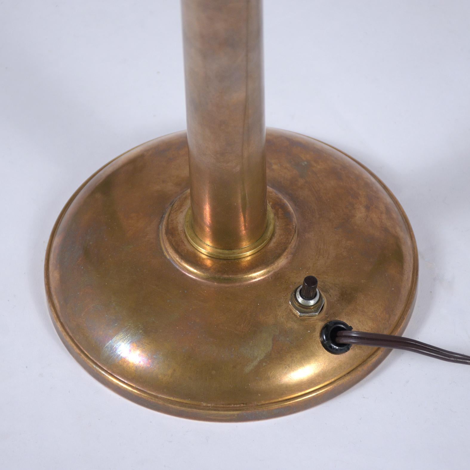Late 20th Century 1970's Mid-Century Modern Copper Table Lamp For Sale