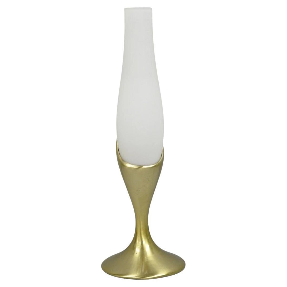 Lámpara de sobremesa vintage "Tulipán" de latón, moderna de mediados de siglo, de Laurel Lamp Co.