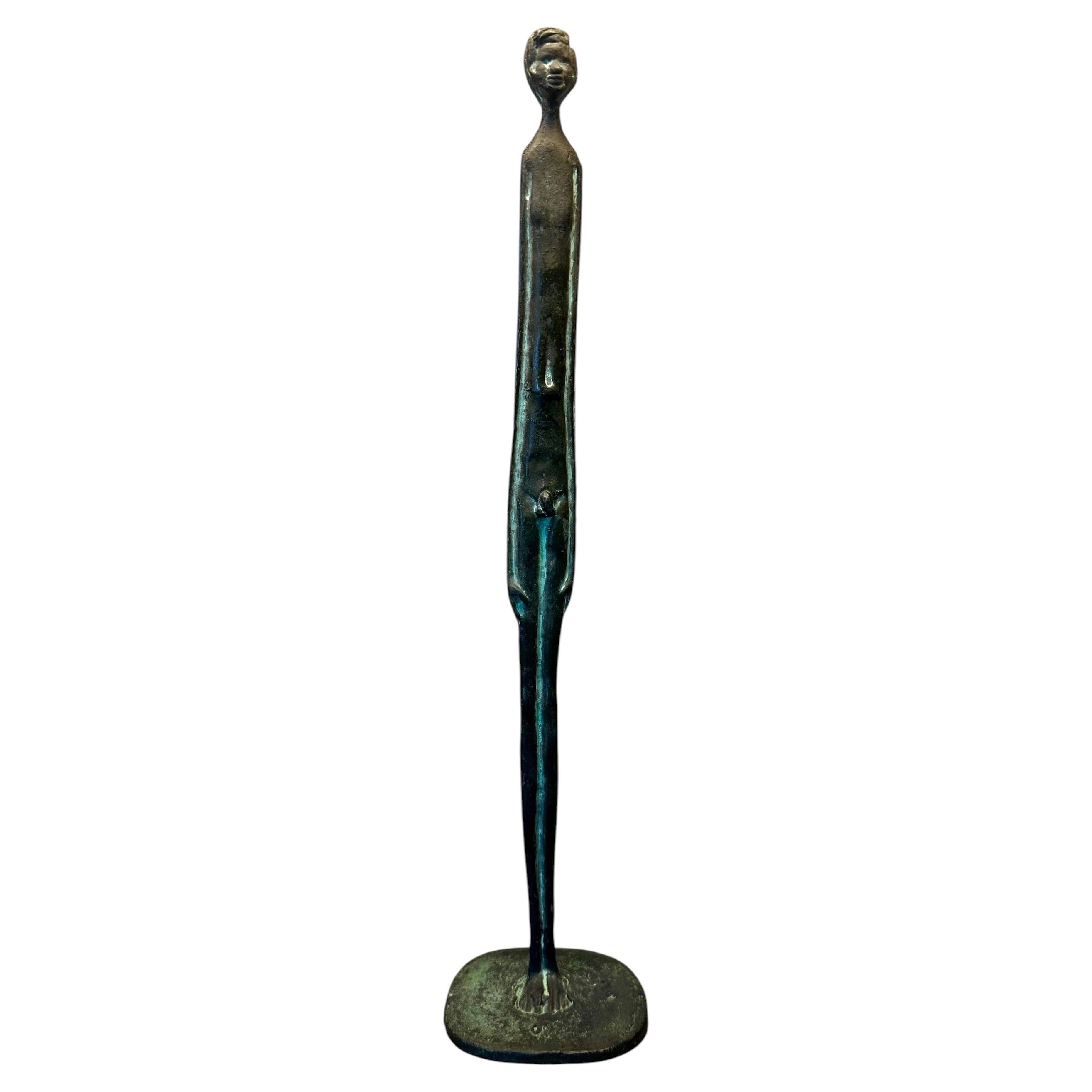 Vintage Mid-Century Modern Bronze Etruscan Ombra della Sera Sculpture
