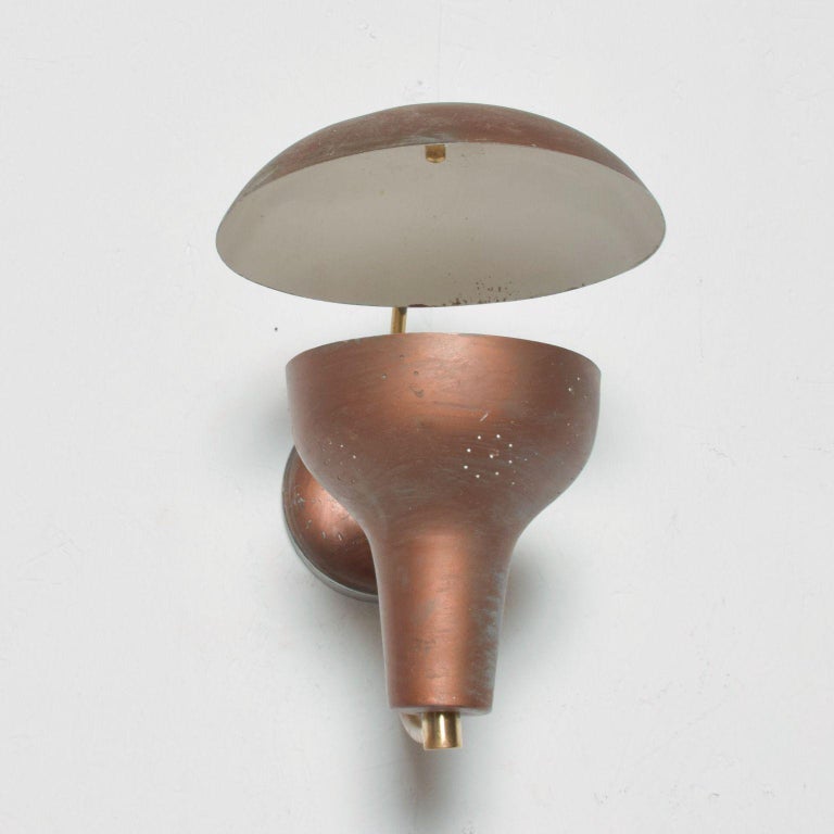 Vintage Mid Century Modern Brown Single Wall Sconce 1950s For Sale At 1stdibs Check out our mid century sconce selection for the very best in unique or custom, handmade pieces from our sconces shops. vintage mid century modern brown single wall sconce 1950s