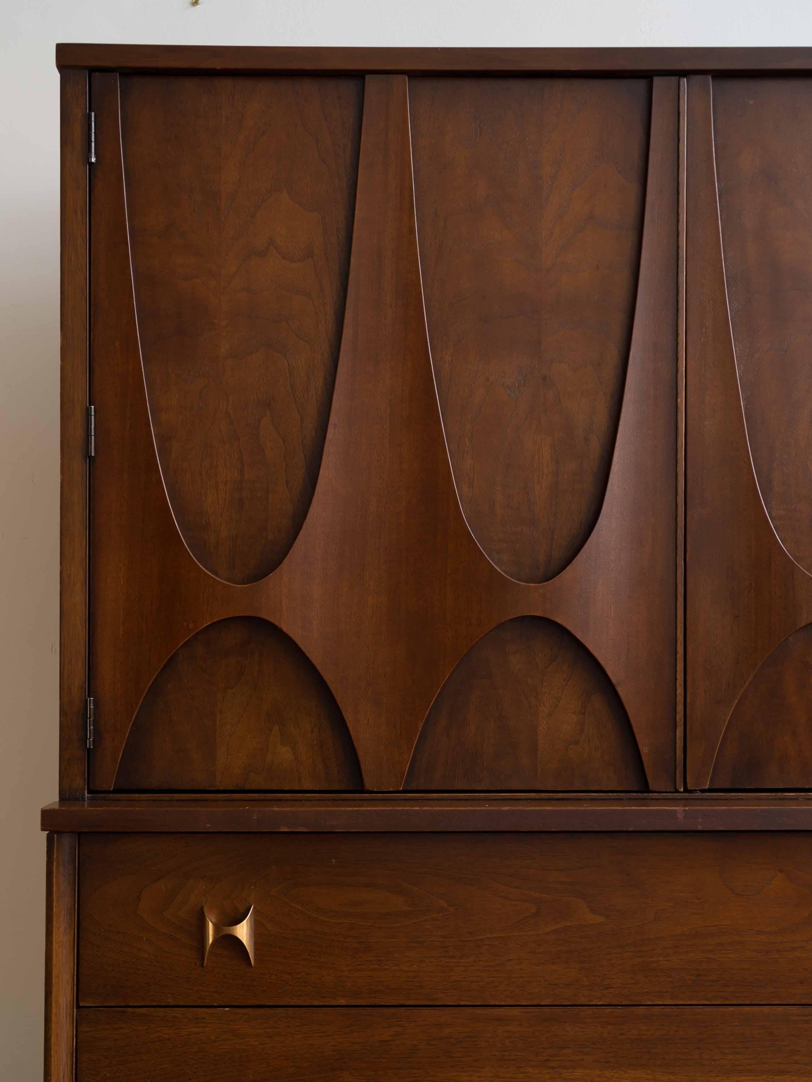 20th Century Vintage Mid Century Modern Broyhill Brasilia Gentleman's Chest