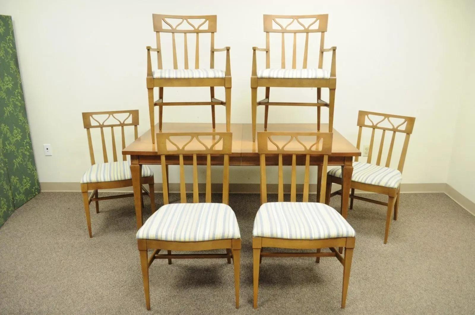 Vintage Mid Century Modern Broyhill Premier Walnut Invitation Dining Set - 10 Pc 6