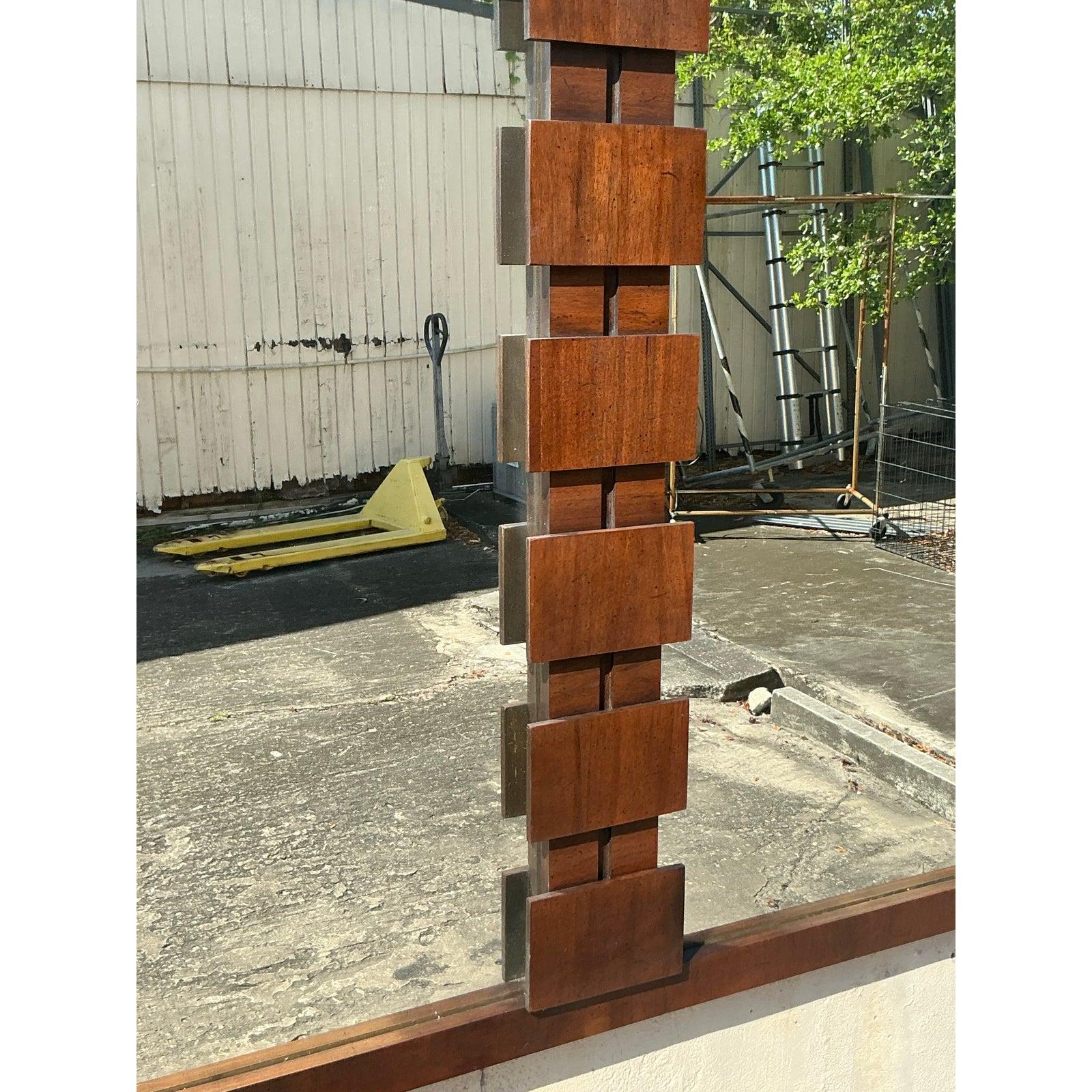 Mid-Century Modern Miroir brutaliste moderne du milieu du siècle dernier en vente