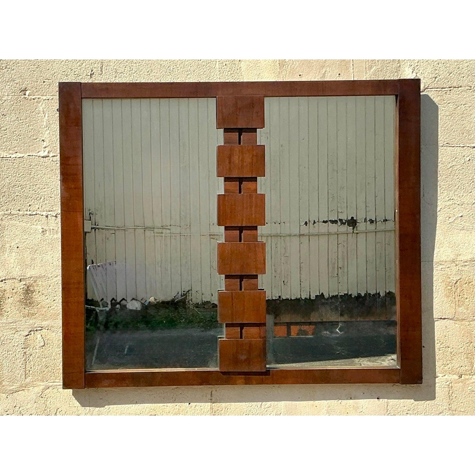 20ième siècle Miroir brutaliste moderne du milieu du siècle dernier en vente