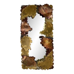 Espejo abstracto Brutalista Vintage de mediados de siglo según Tom Greene