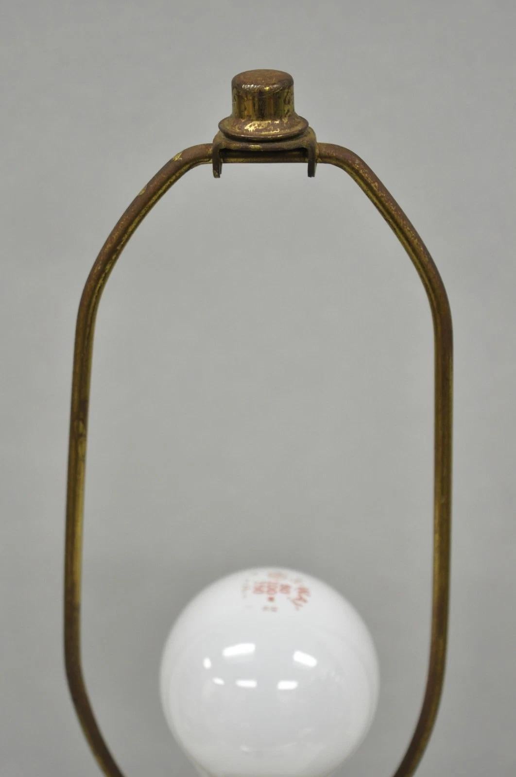 Paire de lampes de table sculpturales en liège et Wood Vintage Mid Century Modern Bulbous en vente 2