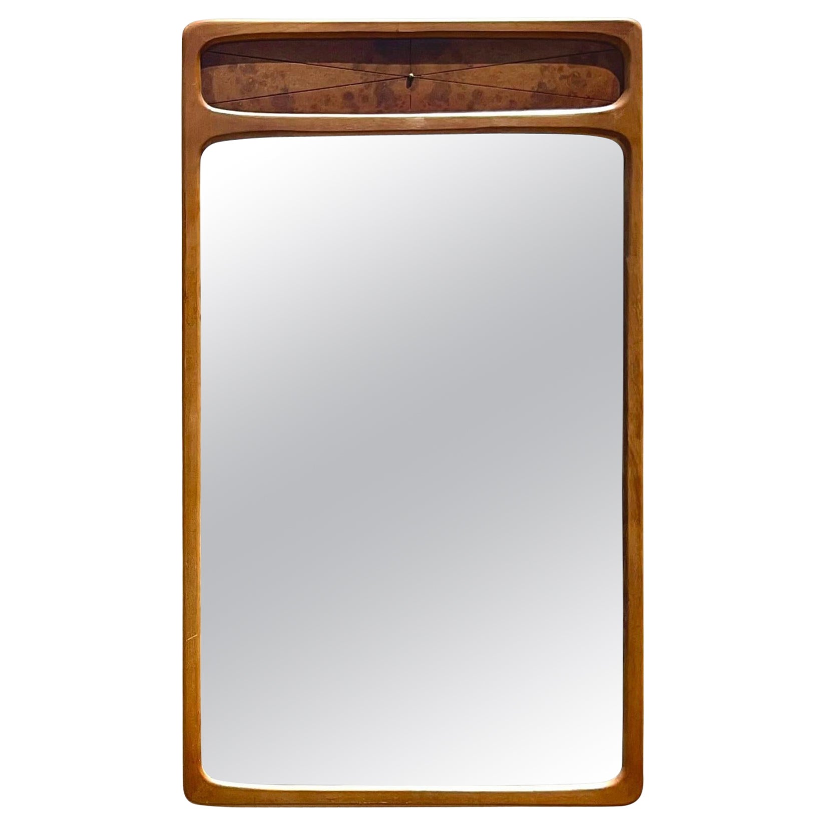 Miroir vintage en bois de ronce The Moderns