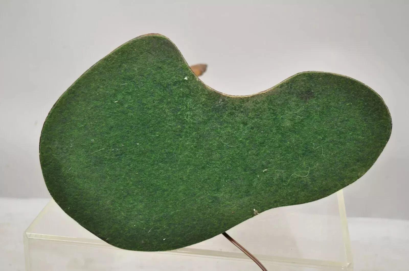 Vintage Mid Century Modern Burl Wood Tiki Jungle Room Large Table Lamp For Sale 3