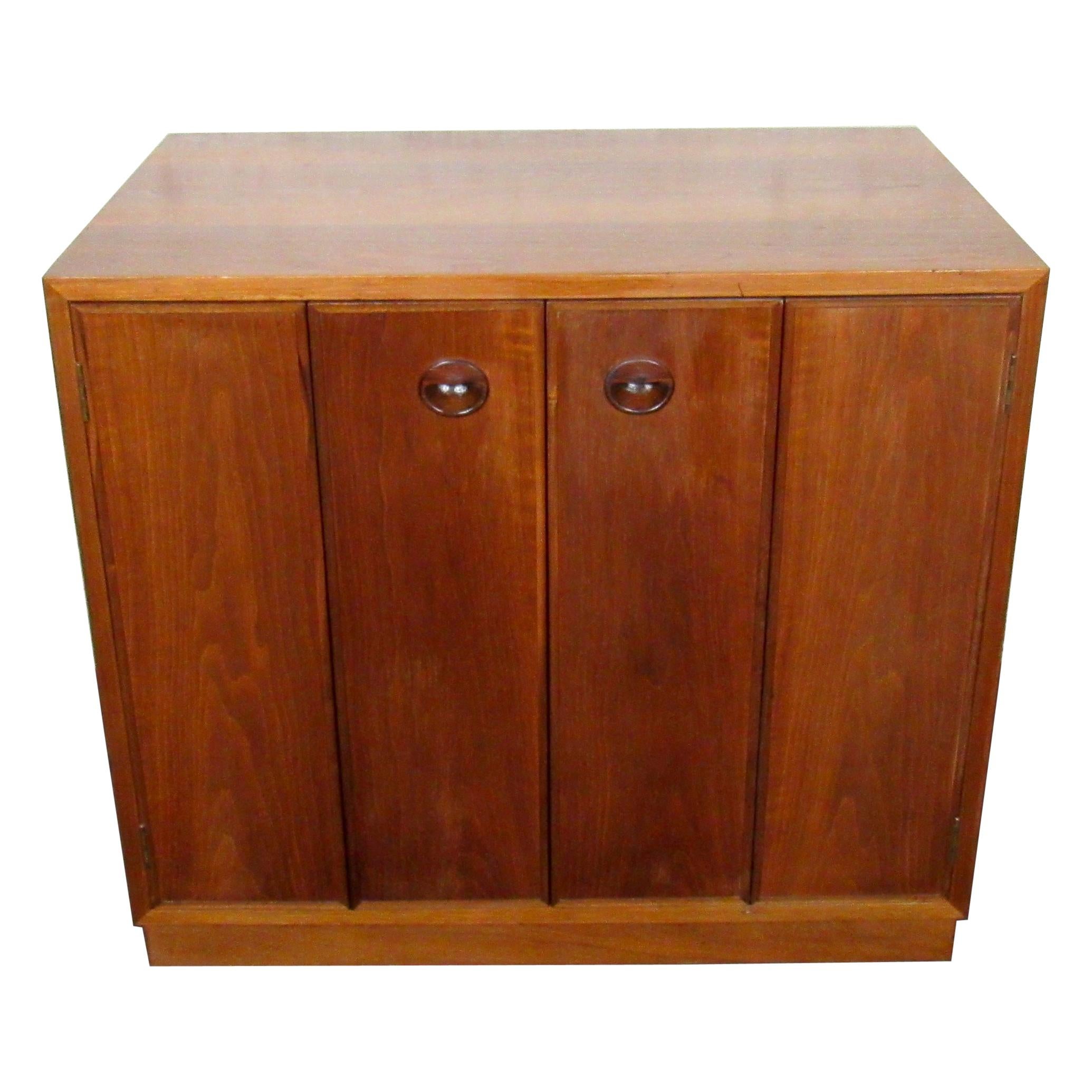 Mid Century Modern Cabinet Cerused Oak at 1stDibs