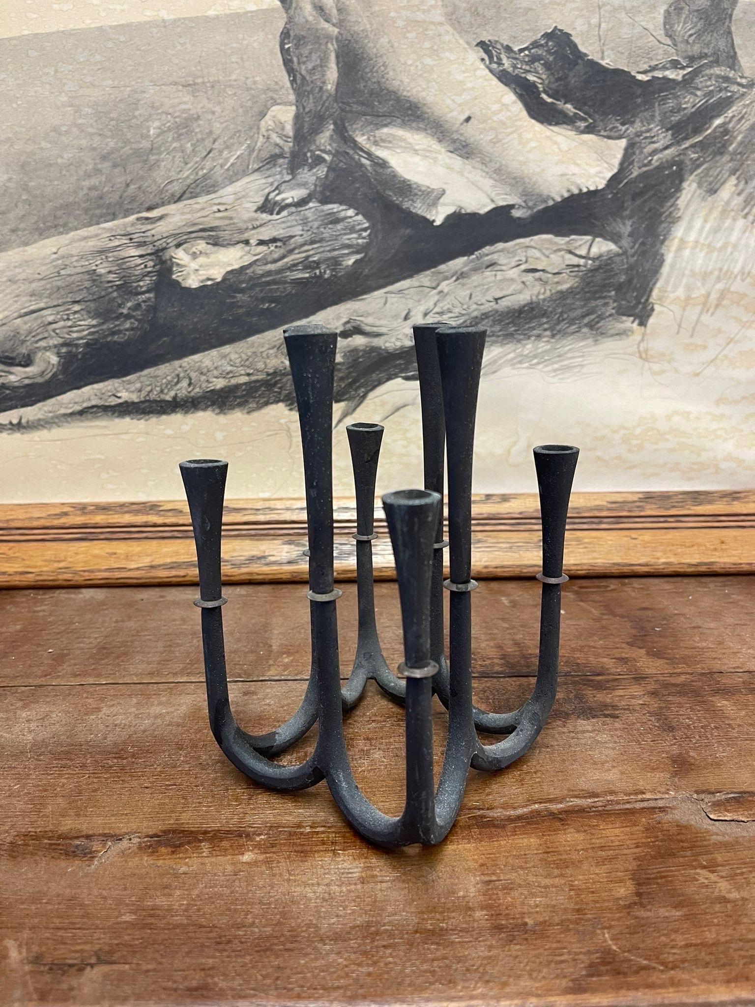 Vintage Mid Century Modern Candle Holders by Jens H. Quistgaar for Dansk Design. In Good Condition For Sale In Seattle, WA