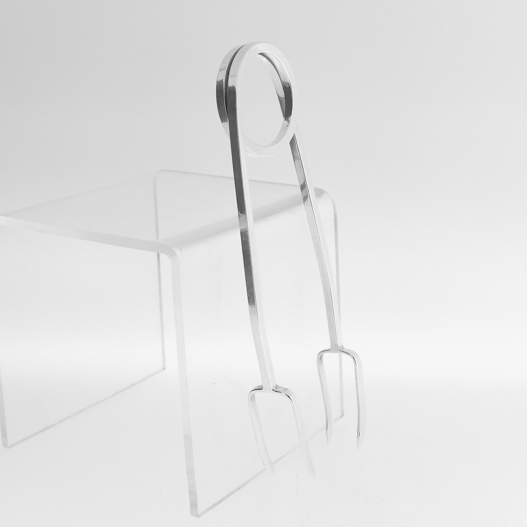 Vintage Mid-Century Modern Cartier Sterling Silver Ice Tongs (pinces à glace) en vente 4
