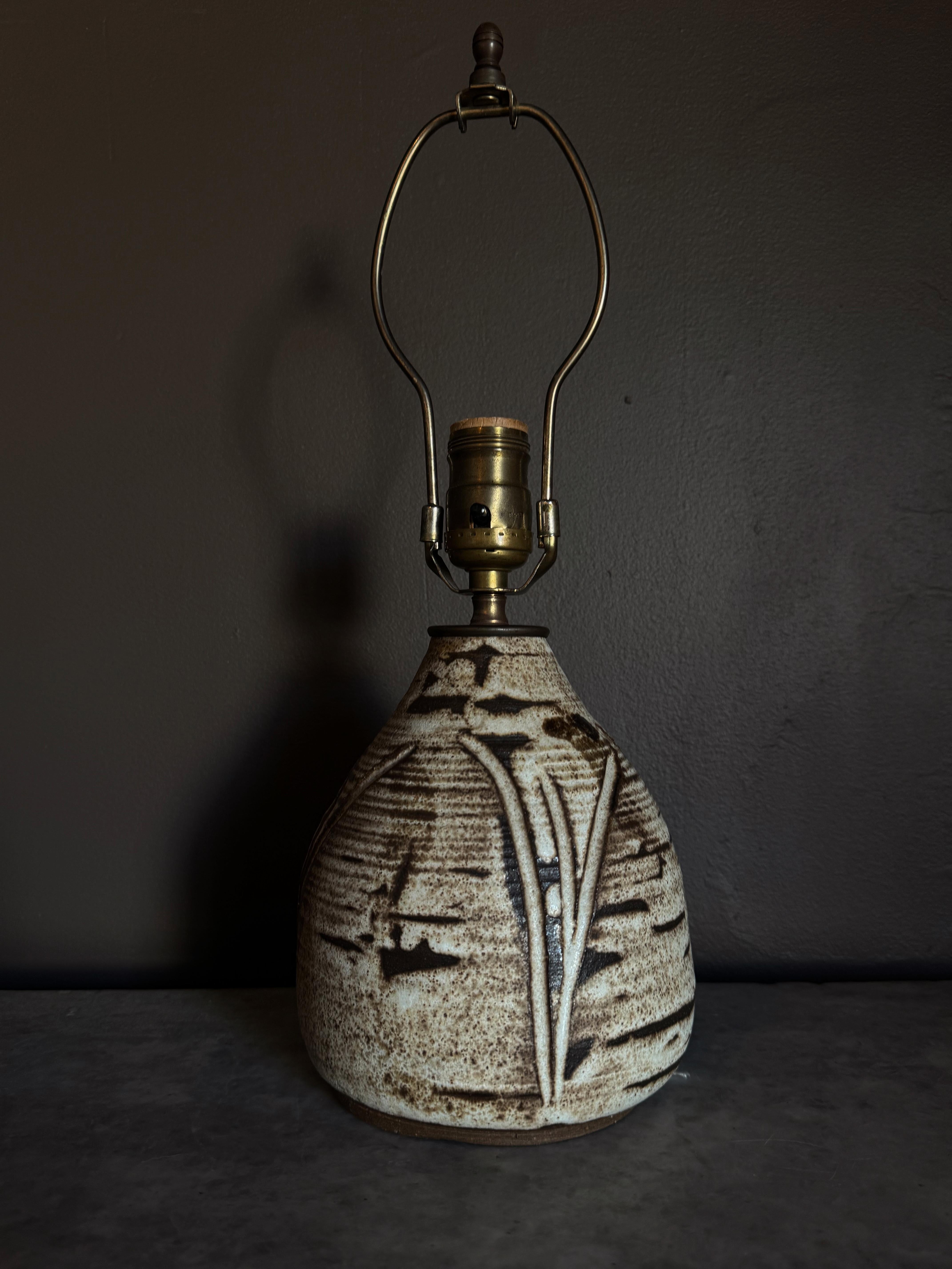 Vintage Mid-Century Modern Ceramic Table Lamp Base 3 Bon état - En vente à Duxbury, MA