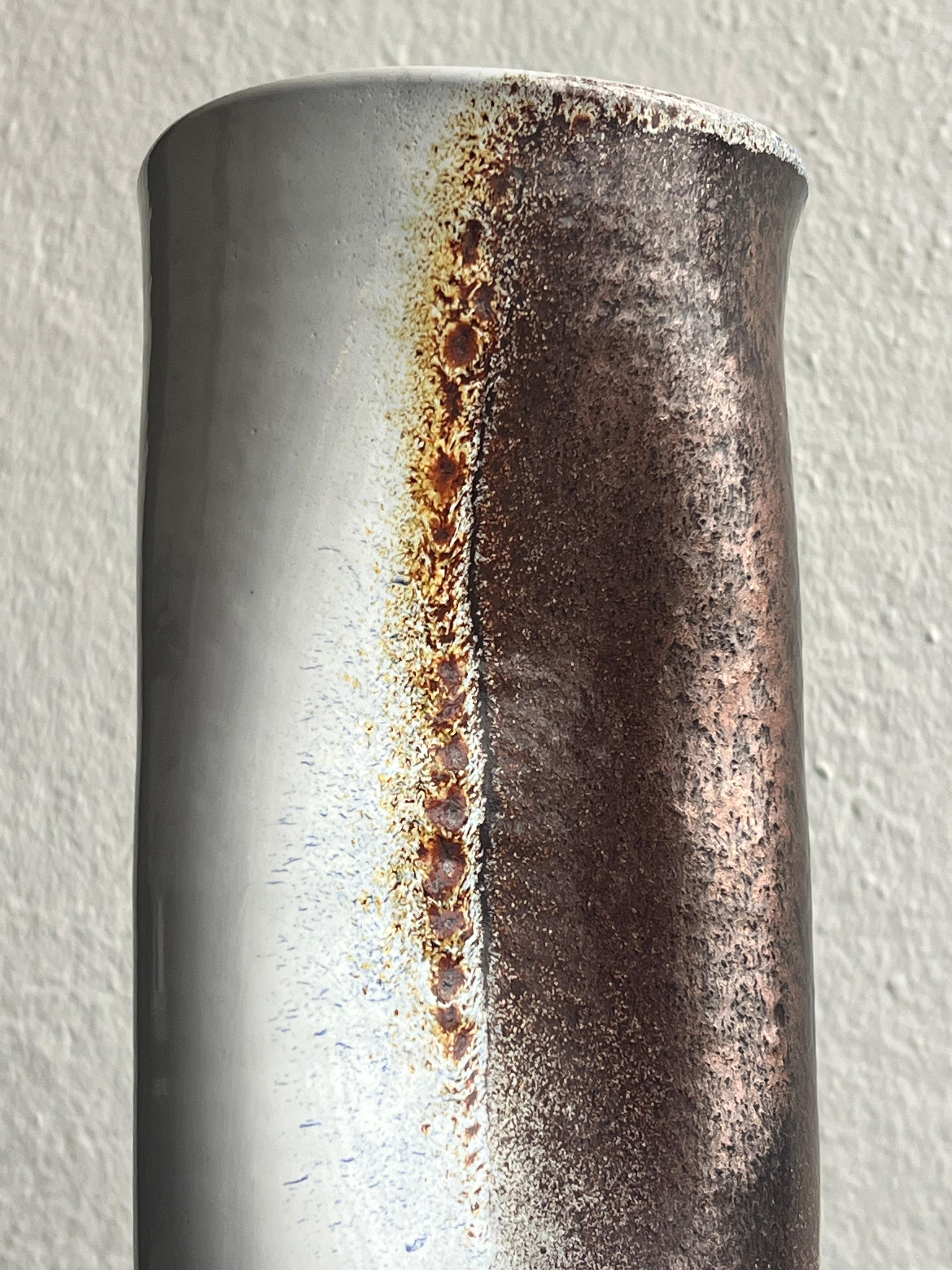 Vintage-Vase aus Keramik, handbemalt, Mid-Century Modern, Vintage  Italienisch Pino Castagna im Angebot 8