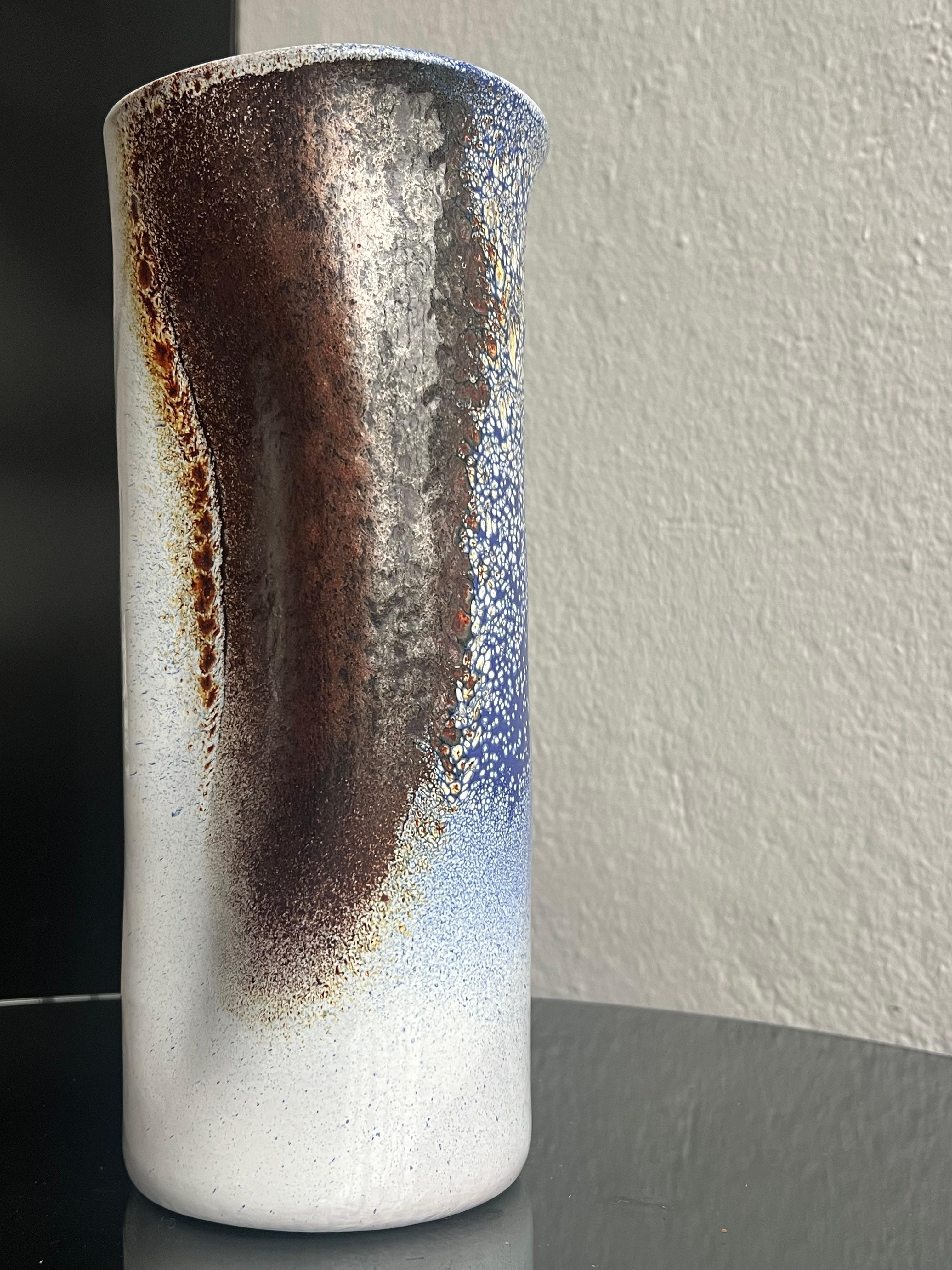 Vintage-Vase aus Keramik, handbemalt, Mid-Century Modern, Vintage  Italienisch Pino Castagna im Angebot 10