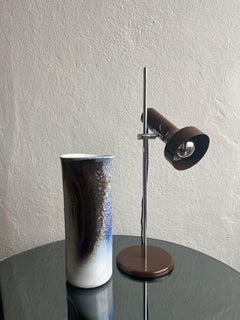 Vintage Mid-Century Modern Ceramic Vase, Hand-Painted,  Italian Pino Castagna